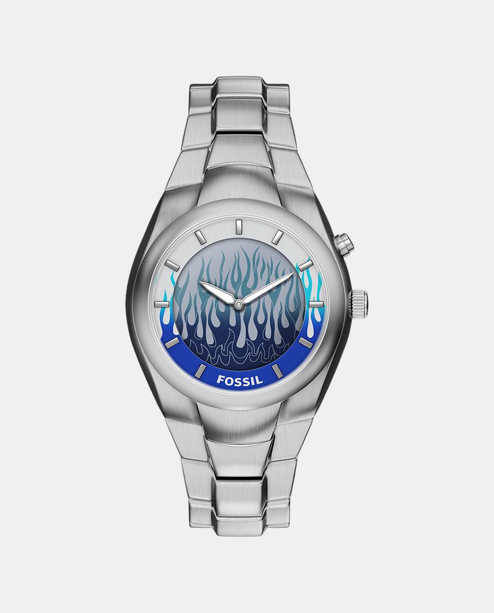 Reloj de hombre archival big tic de acero Plateado Fossil · El