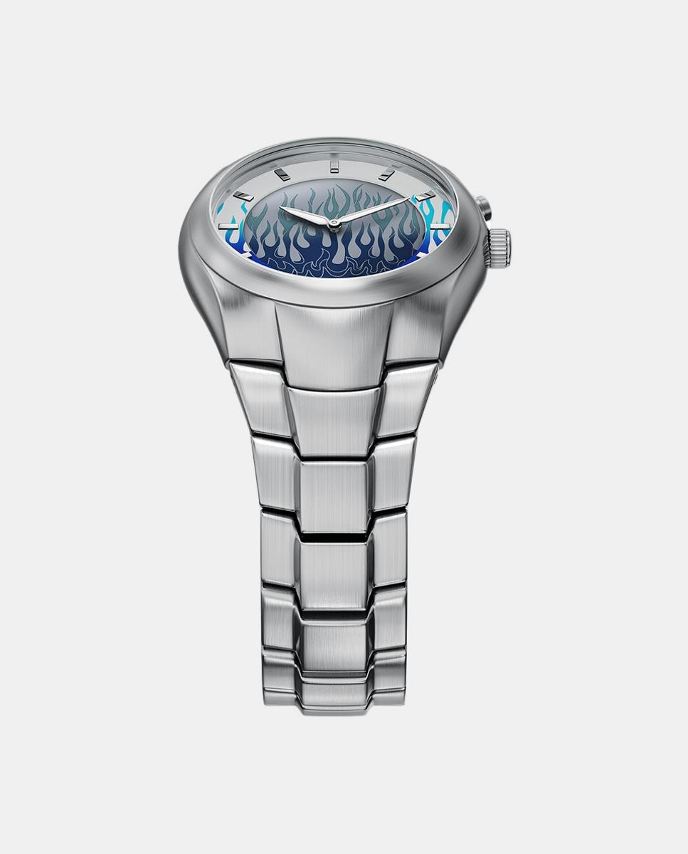 Reloj de hombre archival big tic de acero Plateado Fossil · El