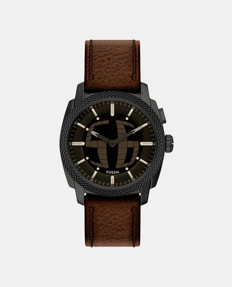 Imagen 0 de Reloj de hombre machine de piel Marrón