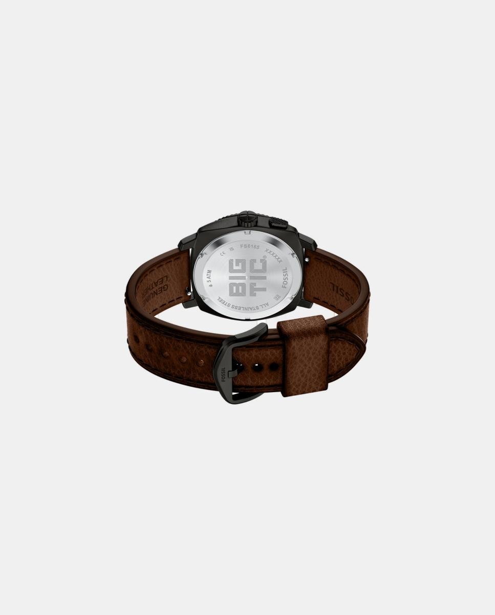 Reloj de hombre machine de piel - Fossil - Marrón Marrón-5