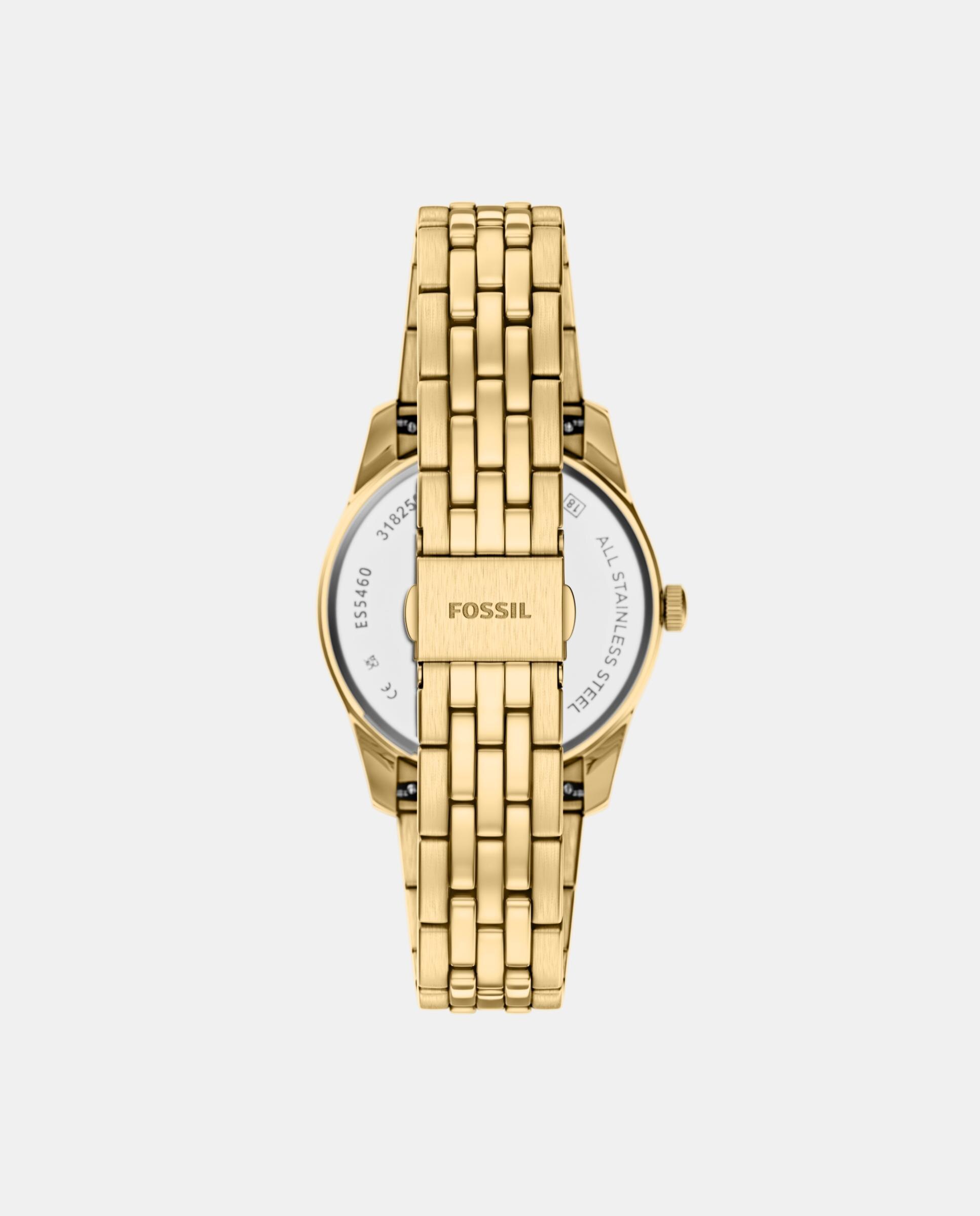 Reloj de mujer es5460 scarlette con tres agujas y fecha - Fossil - Dorado Dorado-2