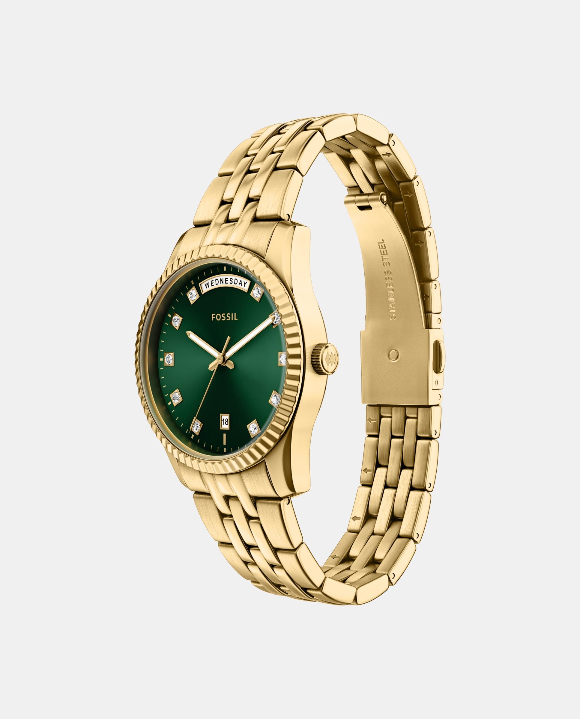 Reloj de mujer es5460 scarlette con tres agujas y fecha - Fossil - Dorado Dorado-4