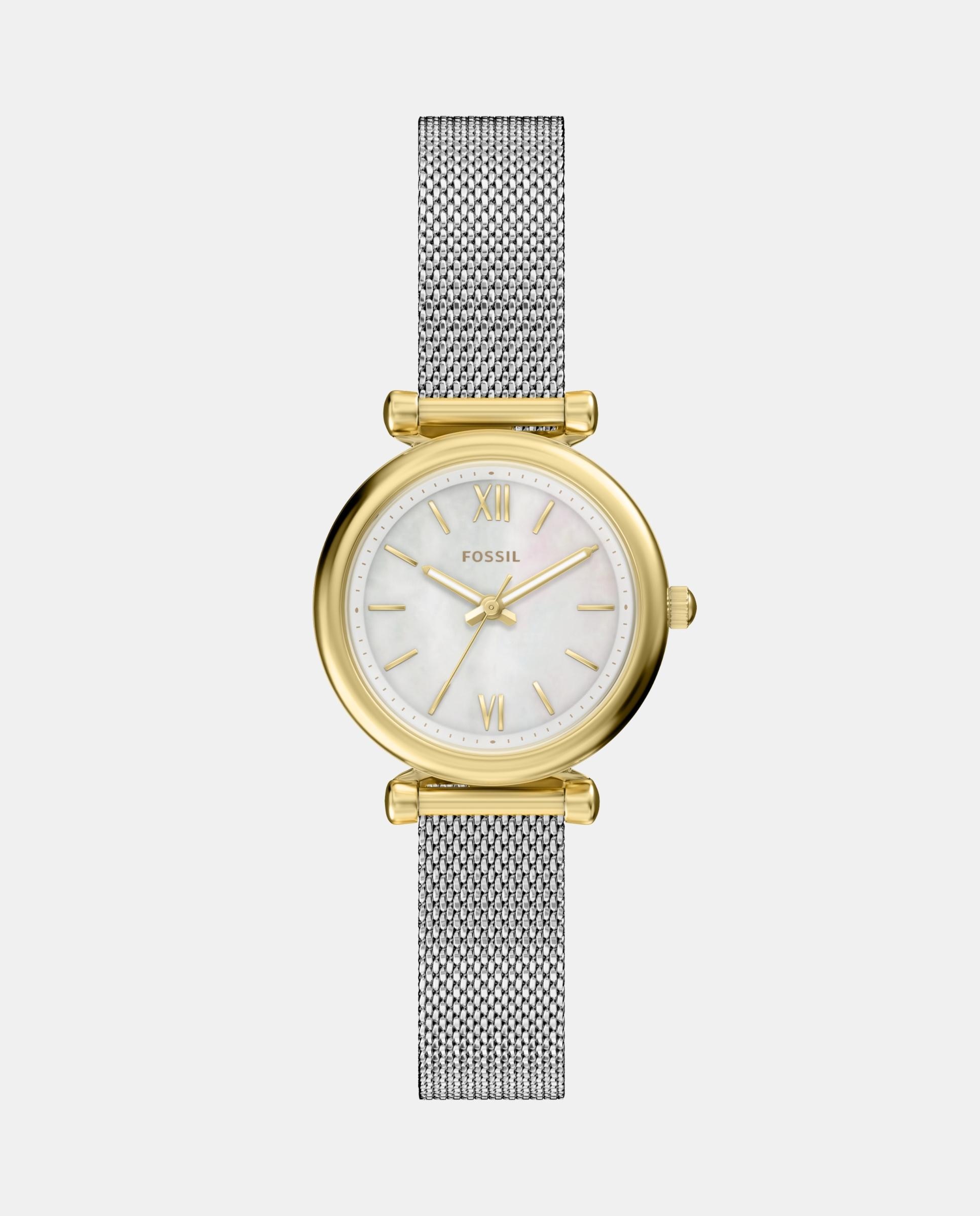 Reloj de mujer carlie mini de acero inoxidable con tres agujas - Fossil - Dorado Dorado-1