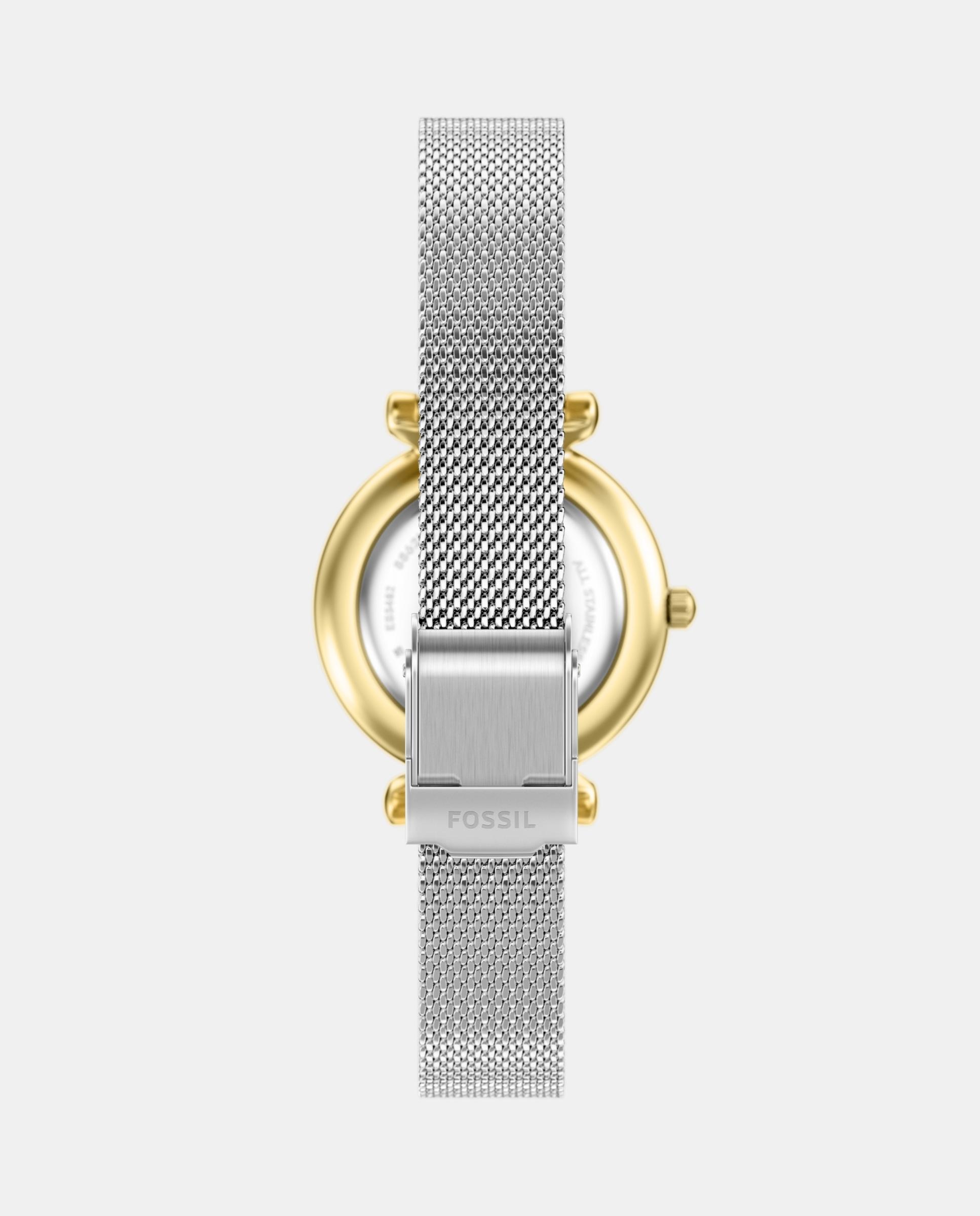 Reloj de mujer carlie mini de acero inoxidable con tres agujas - Fossil - Dorado Dorado-2