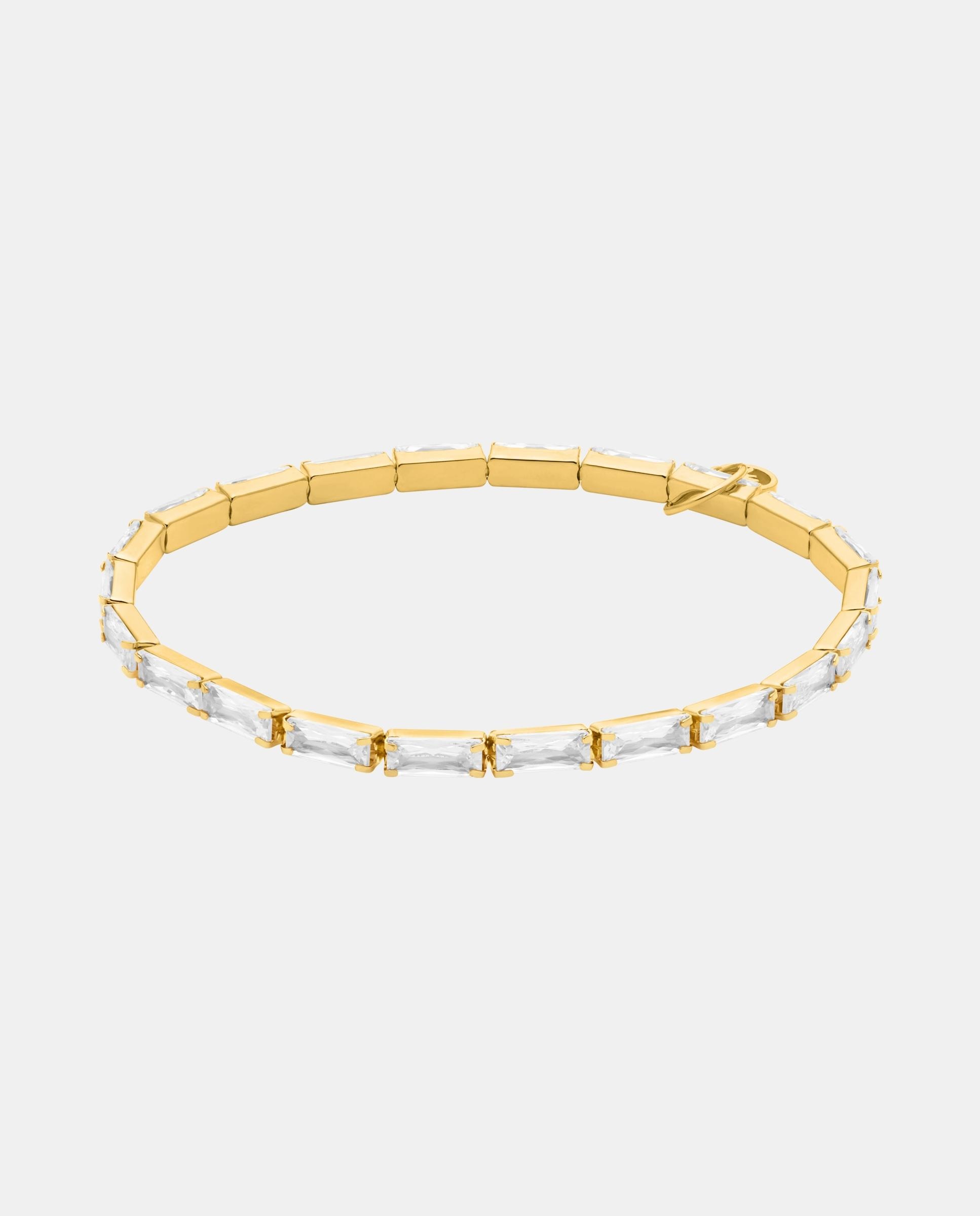 Anillo de tenis elástico baguette de mujer mkj8614710 - Michael Kors - Dorado Dorado-1