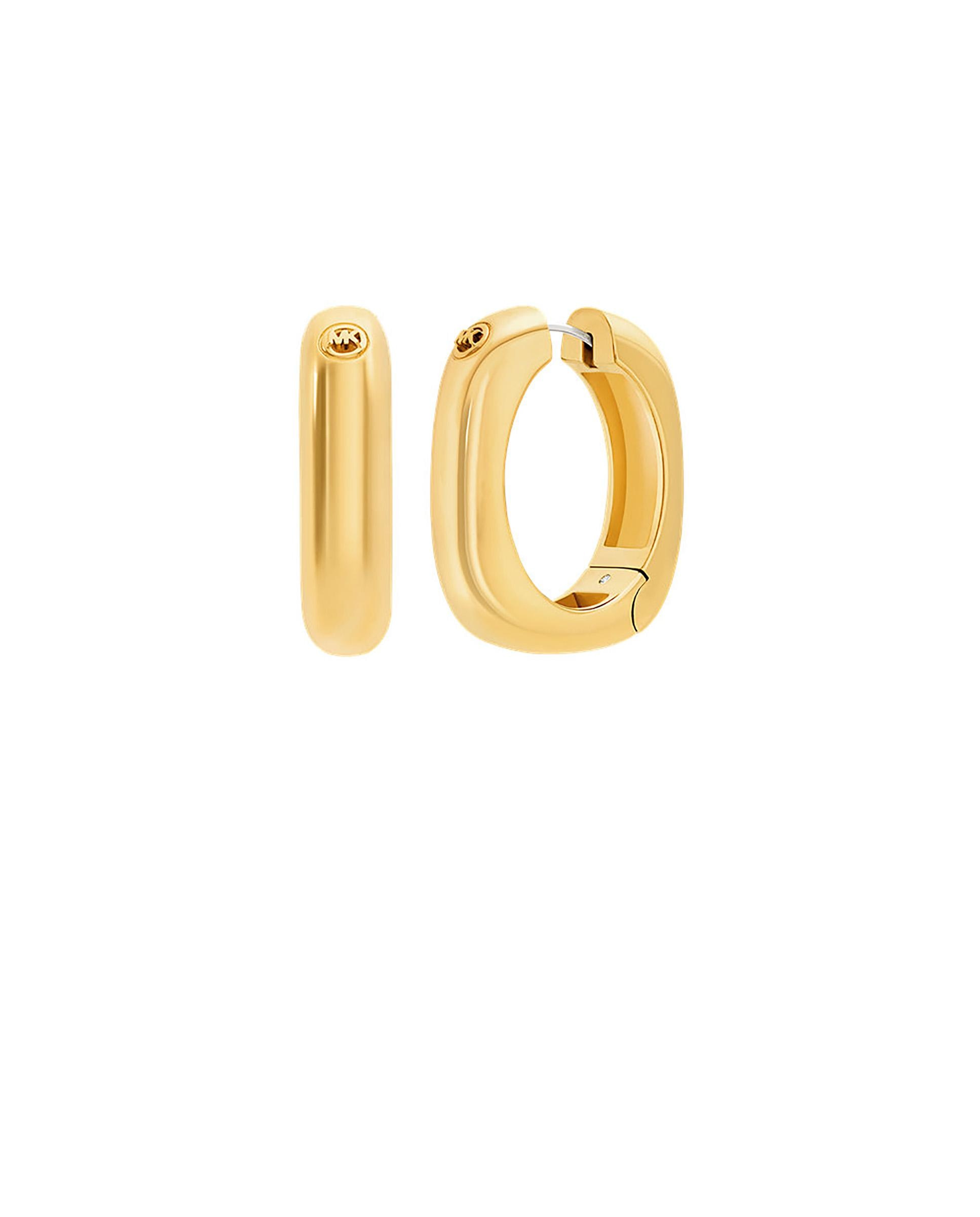 Pendientes de aro metallic muse de latón en tono - Michael Kors - Dorado Dorado-1