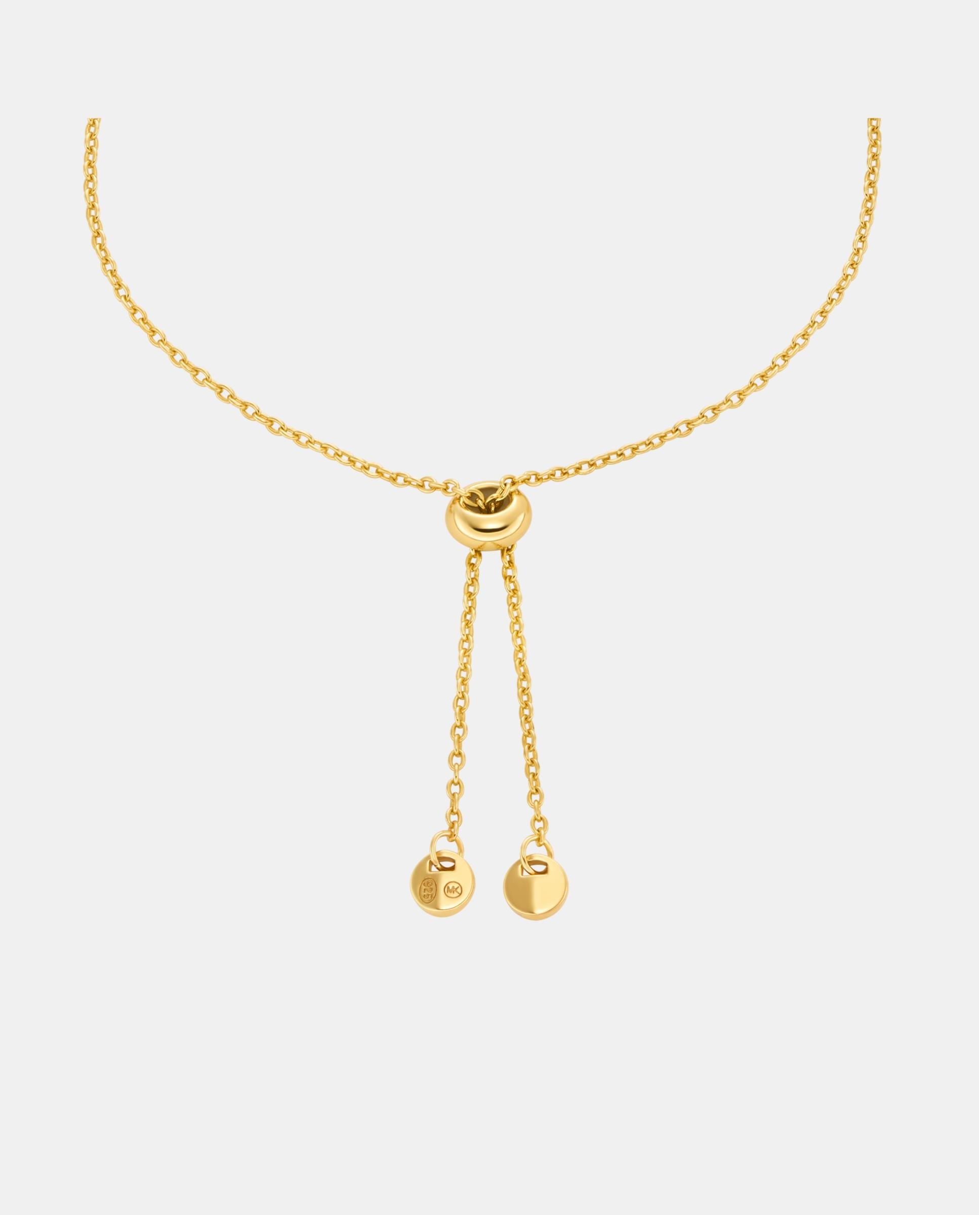 Pulsera tennis deslizante de mujer mkc1844710 con talla asscher de plata de ley - Michael Kors - Dorado Dorado-2