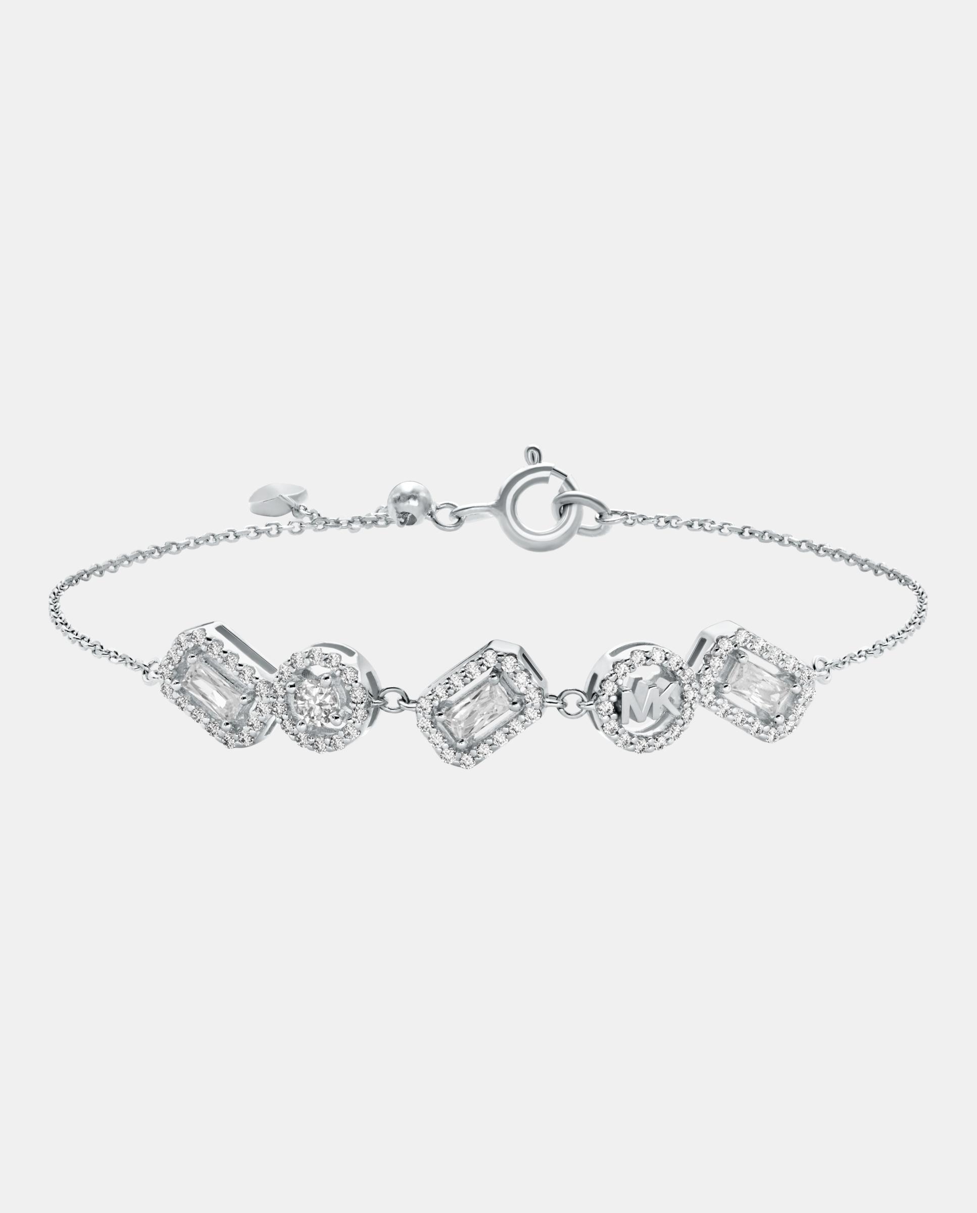 Pulsera tennis halo de mujer mkc1842040 con piedras de talla mixta de plata de ley - Michael Kors - Plateado Plateado-1