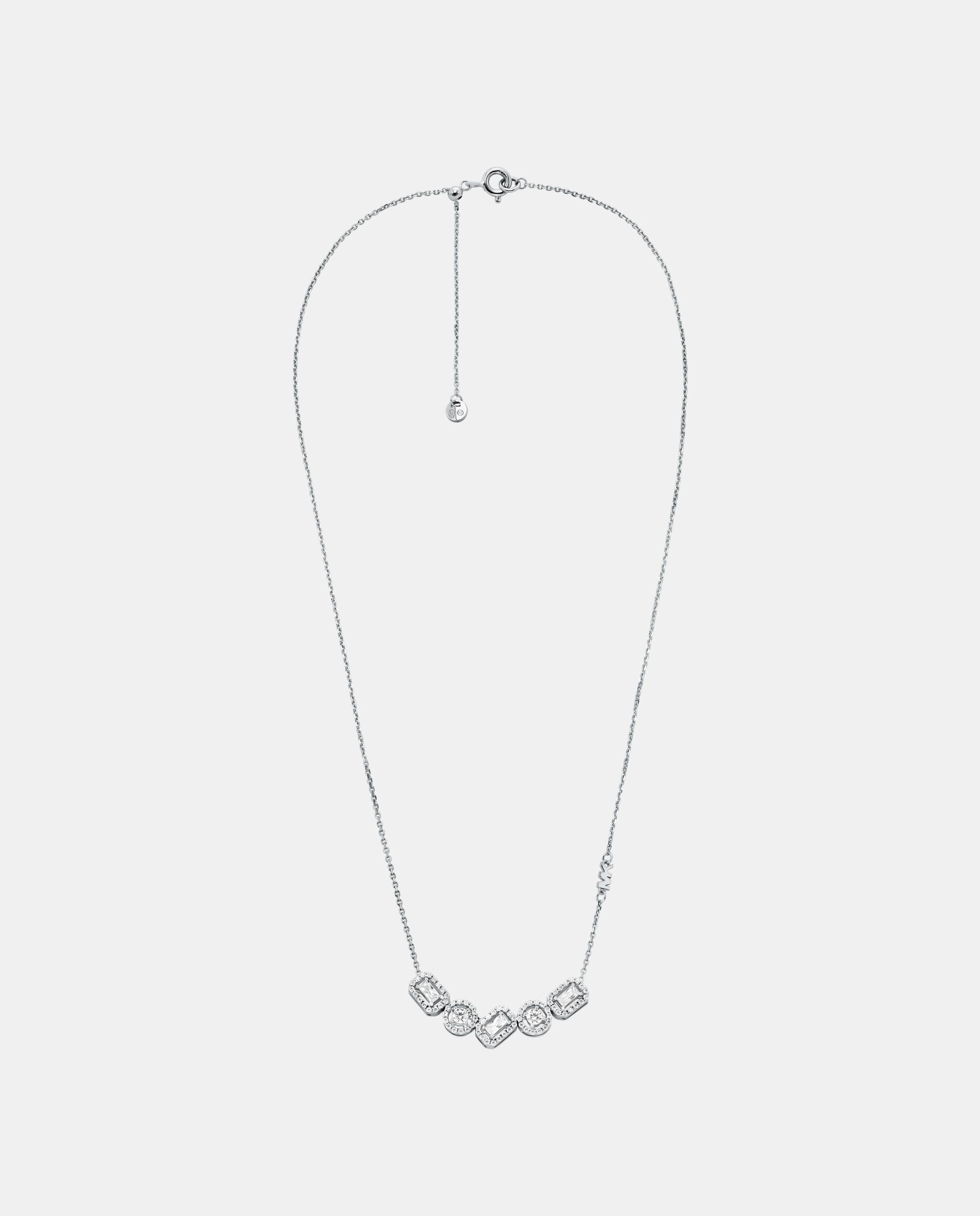 Collar halo de mujer mkc1840040 con piedras de talla mixta de plata de ley - Michael Kors - Plateado Plateado-2