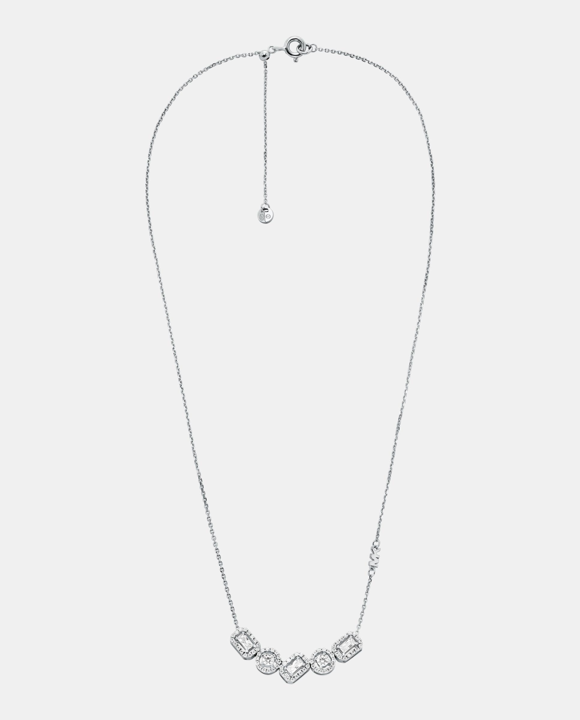 Collar halo de mujer mkc1840040 con piedras de talla mixta de plata de ley - Michael Kors - Plateado Plateado-3