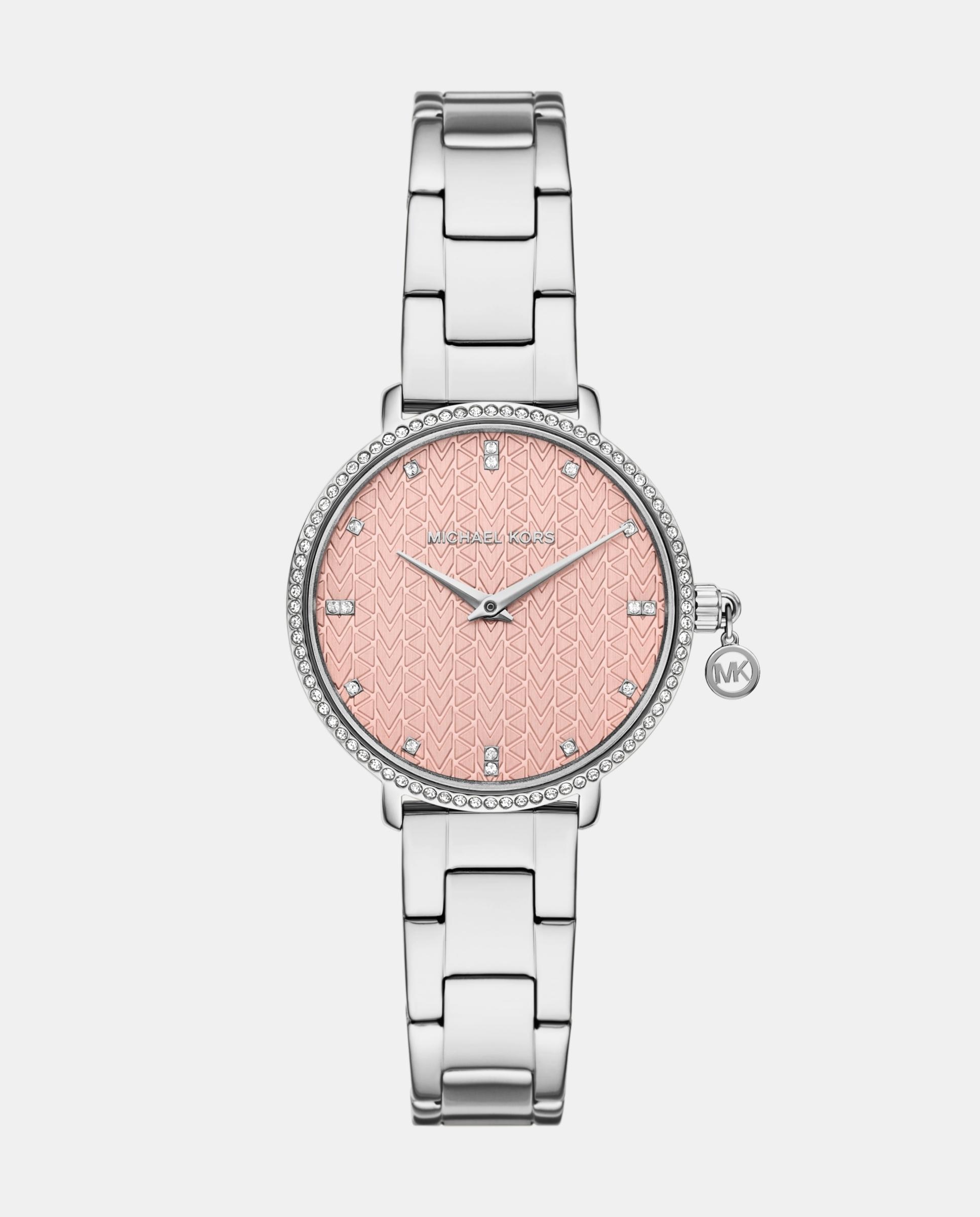 Reloj de mujer pyper de michael kors de acero inoxidable con dos agujas - Plateado Plateado-1