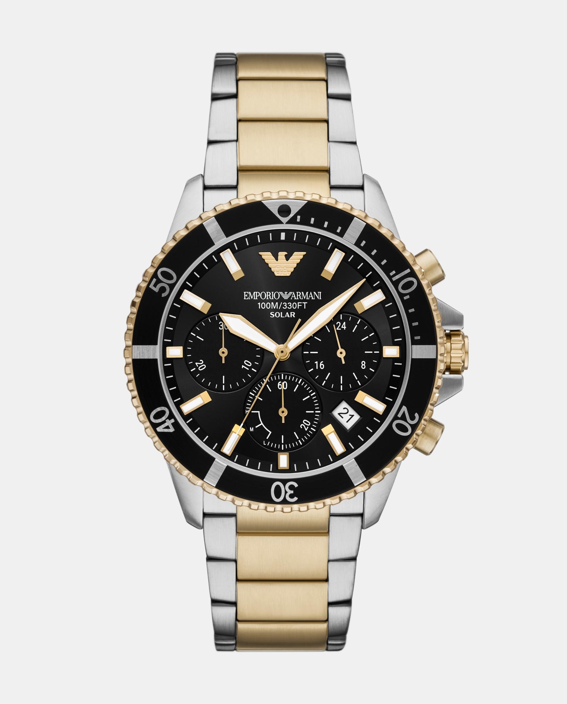 Reloj de hombre solar world explorer de emporio armani de acero inoxidable con cronógrafo - Multicolor Multicolor-1