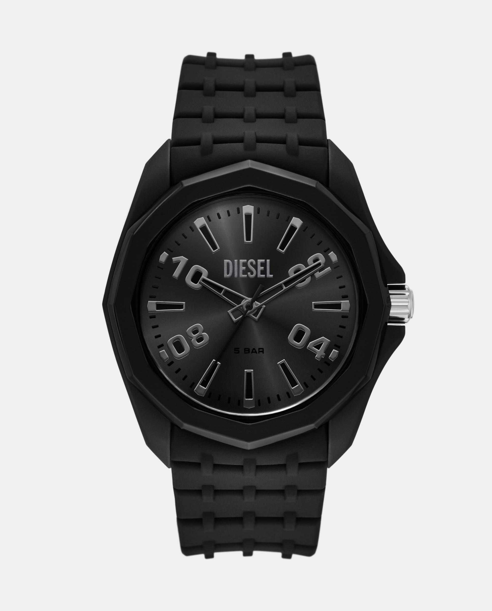 Reloj de hombre dz2244 stinger de silicona con tres agujas - Diesel - Negro Negro-1