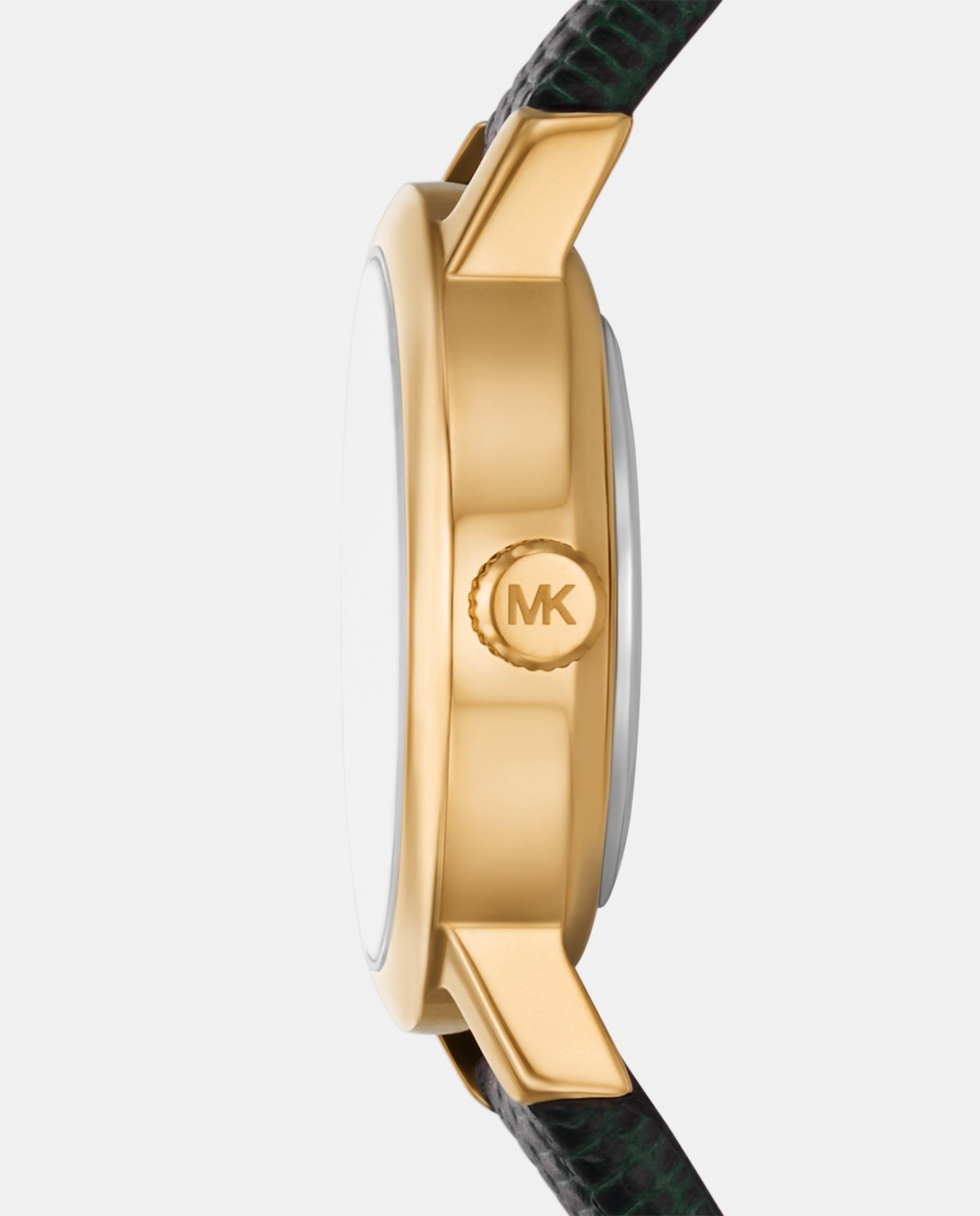 Reloj de mujer mk7635 maude de piel con tres agujas - Michael Kors - Dorado Dorado-3