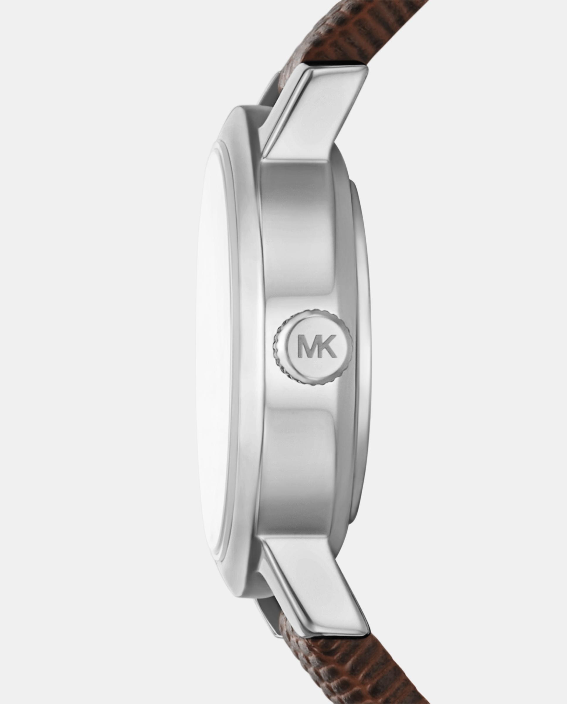 Reloj de mujer mk7635 maude de piel con tres agujas - Michael Kors - Plateado Plateado-3