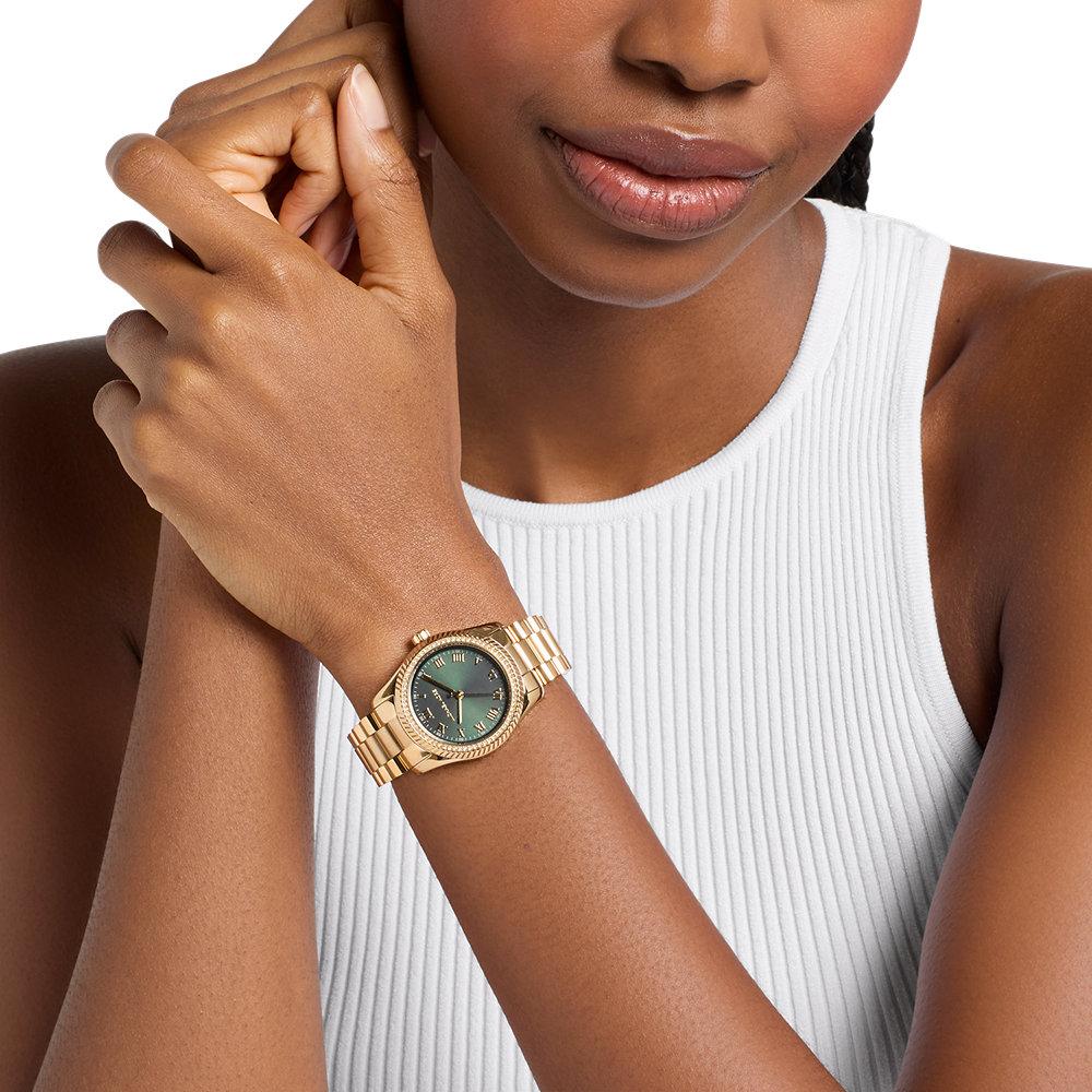 Reloj de mujer mk7625 lexington de acero inoxidable con tres agujas - Michael Kors - Negro Negro-4