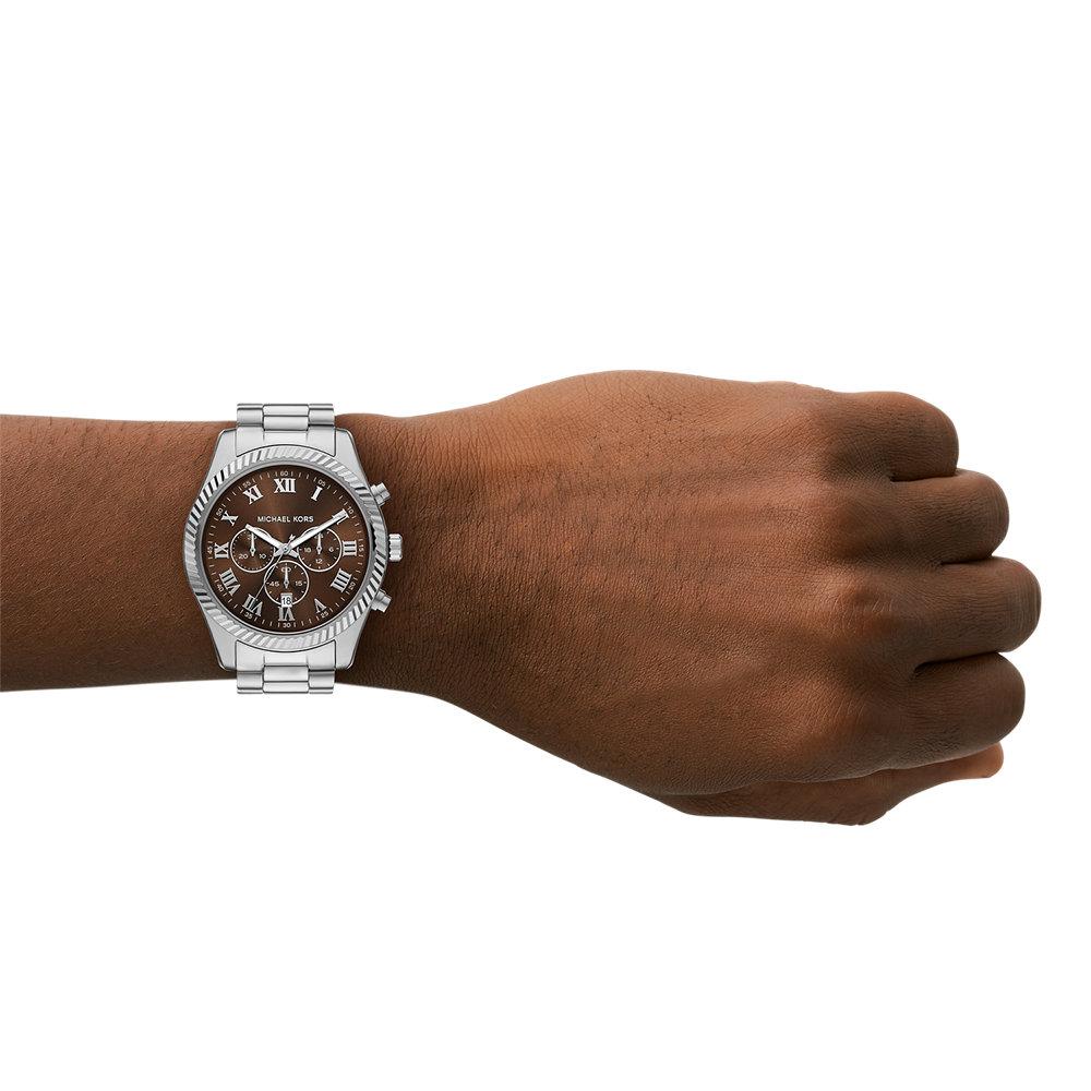 Reloj de mujer mk9278 maude de piel con tres agujas - Michael Kors - Plateado Plateado-4
