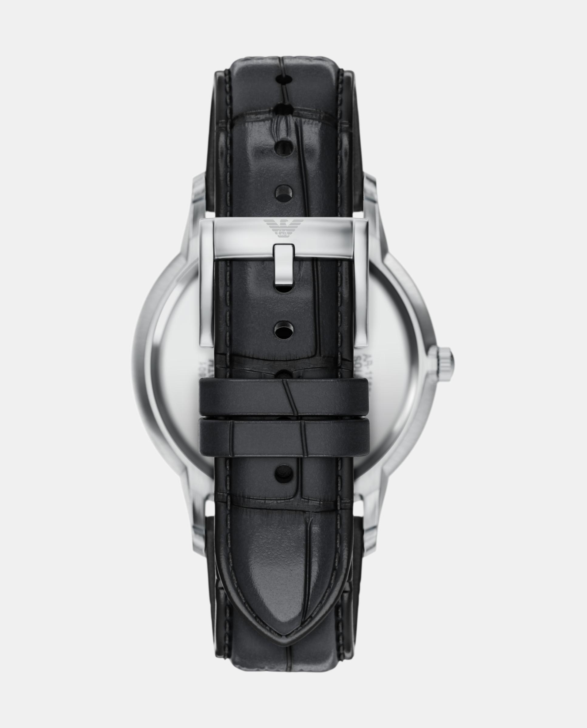 Reloj de hombre ar11826 archetipo de piel con tres agujas - Emporio Armani - Plateado Plateado-2