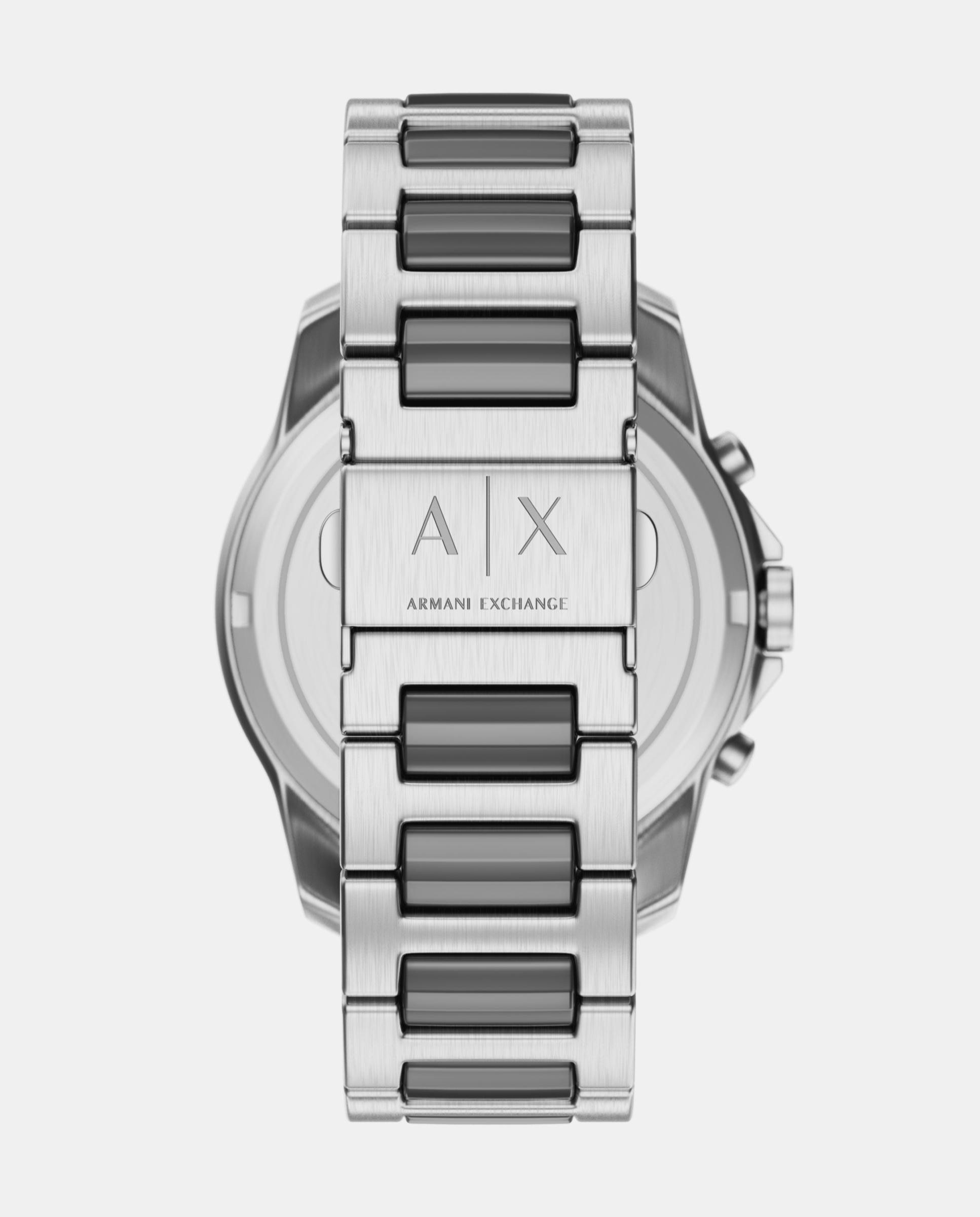 Conjunto de hombre ax7182set con reloj con cronógrafo de acero inoxidable y correa intercambiable - Armani Exchange - Negro Negro-2