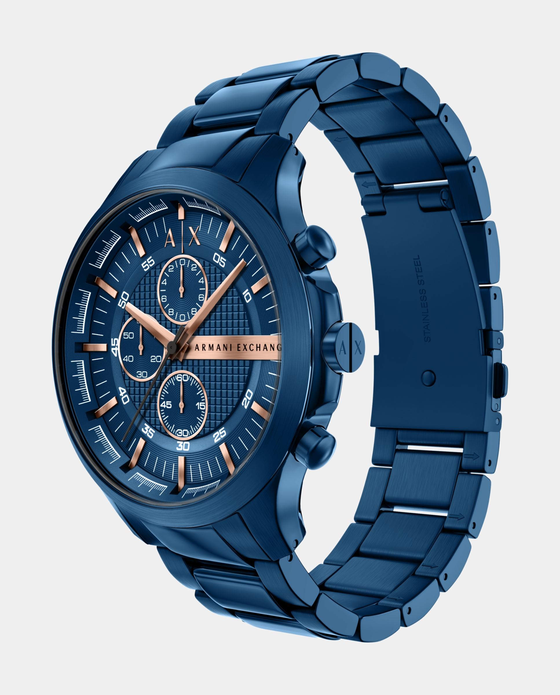 Reloj de hombre ax2468 de acero inoxidable con cronógrafo - Armani Exchange - Azul Azul-4