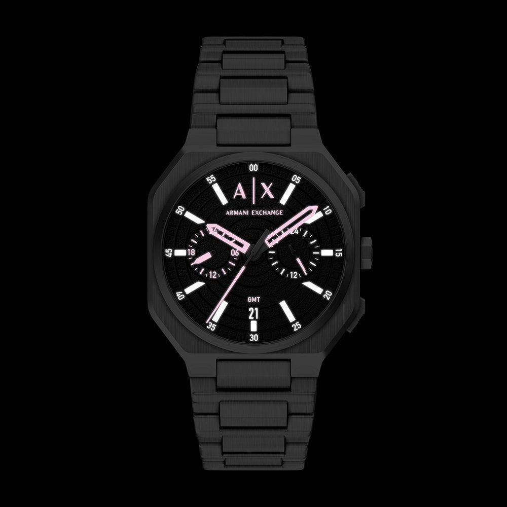 Reloj de hombre ax1476 bass dual-time de acero inoxidable - Armani Exchange - Plateado Plateado-5