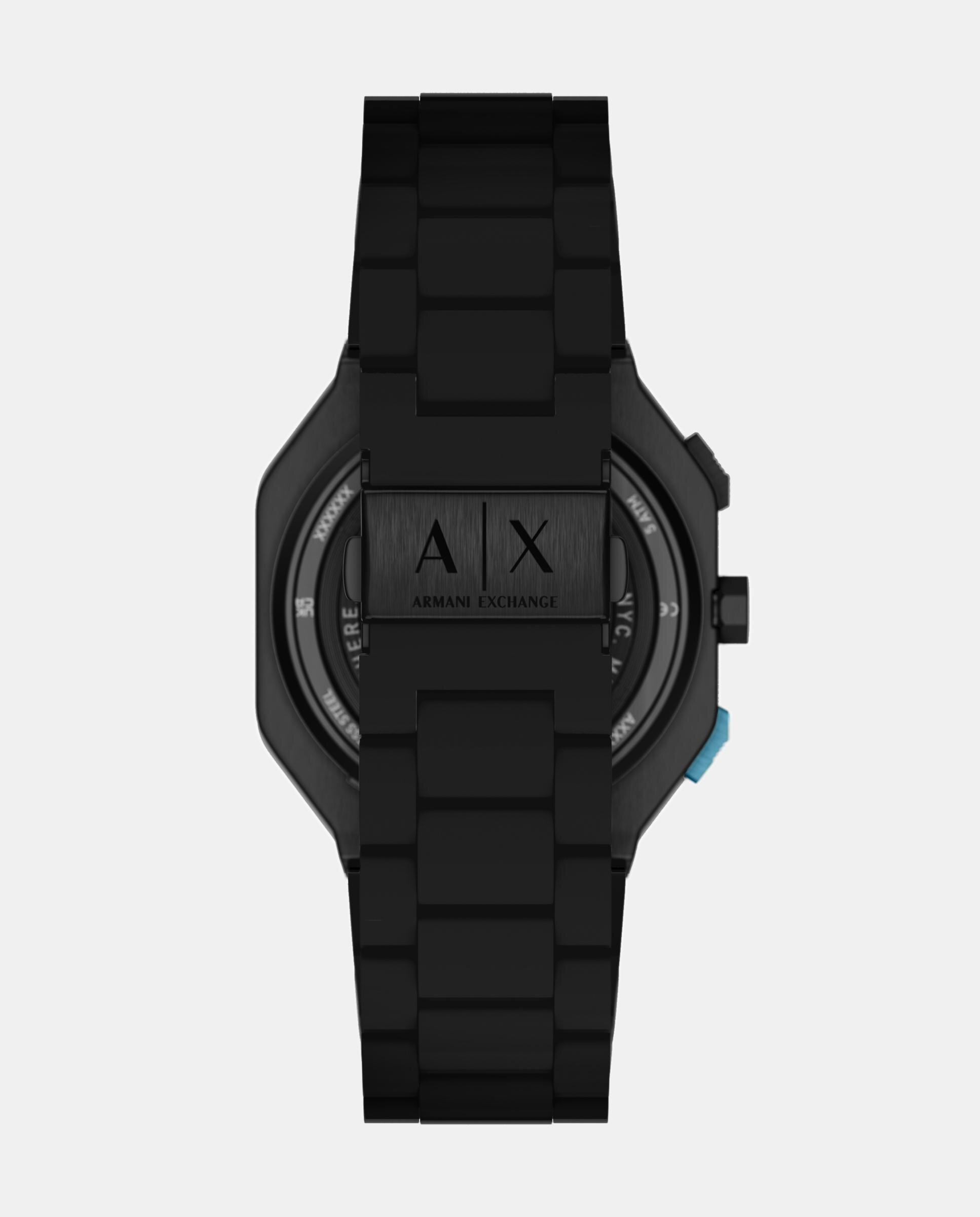 Reloj de hombre ax1476 bass dual-time de acero inoxidable - Armani Exchange - Negro Negro-2