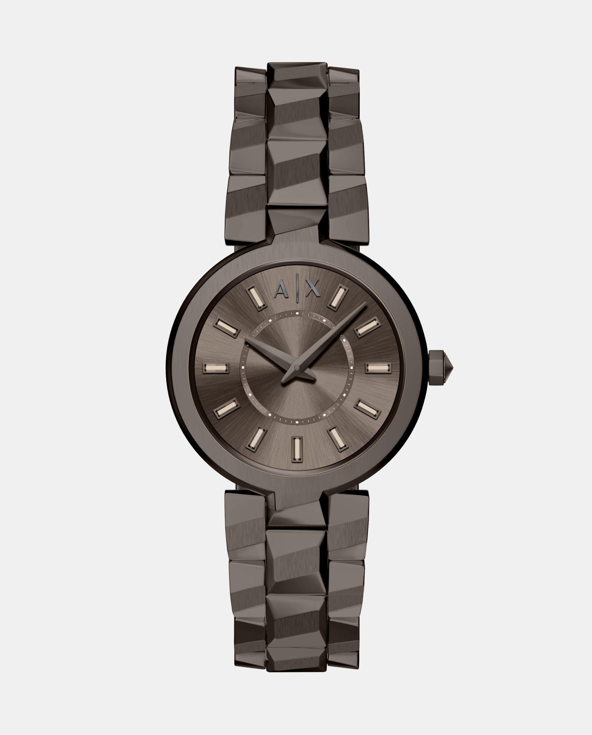 Reloj de mujer ax4410 audora de acero inoxidable con dos agujas - Armani Exchange - Marrón Marrón-1