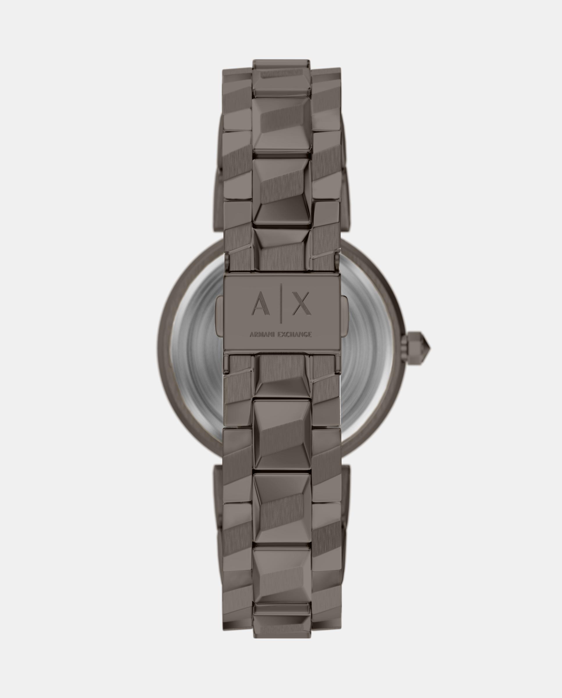 Reloj de mujer ax4410 audora de acero inoxidable con dos agujas - Armani Exchange - Marrón Marrón-2