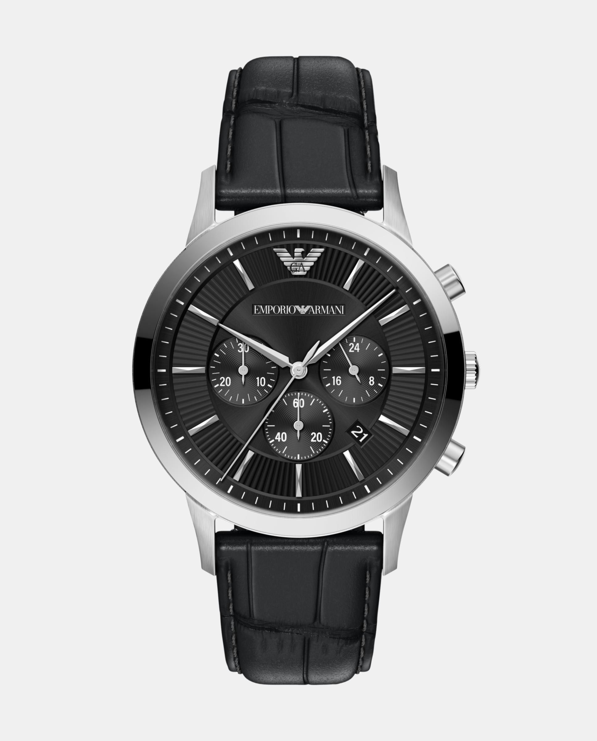 Imagen 0 de Reloj de hombre archetipo de acero inoxidable con cronógrafo Plateado
