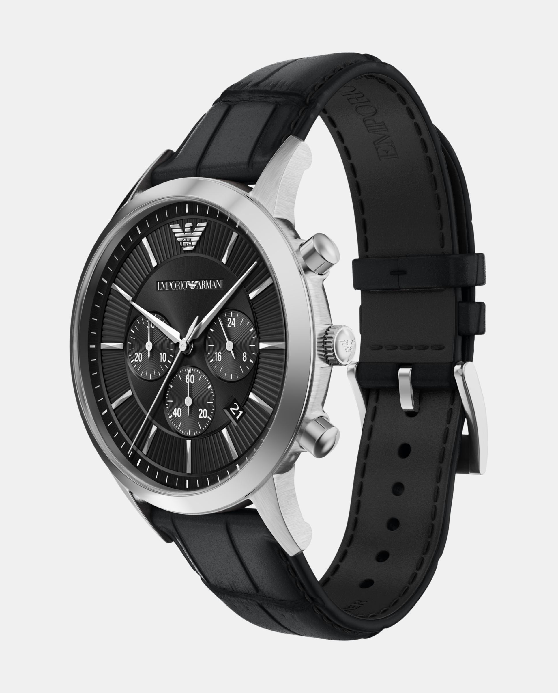 Reloj de hombre ar11820 archetipo de acero inoxidable con cronógrafo - Emporio Armani - Plateado Plateado-4
