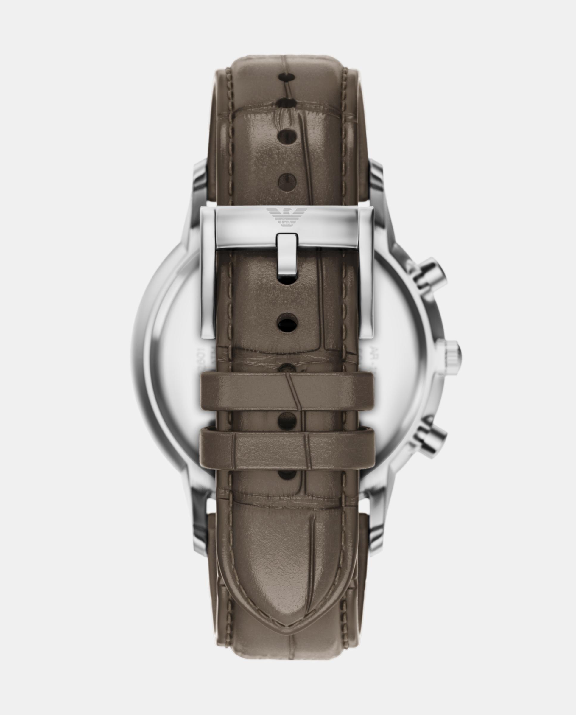 Reloj de hombre archetipo de acero inoxidable con cronógrafo - Emporio Armani - Plateado Plateado-2