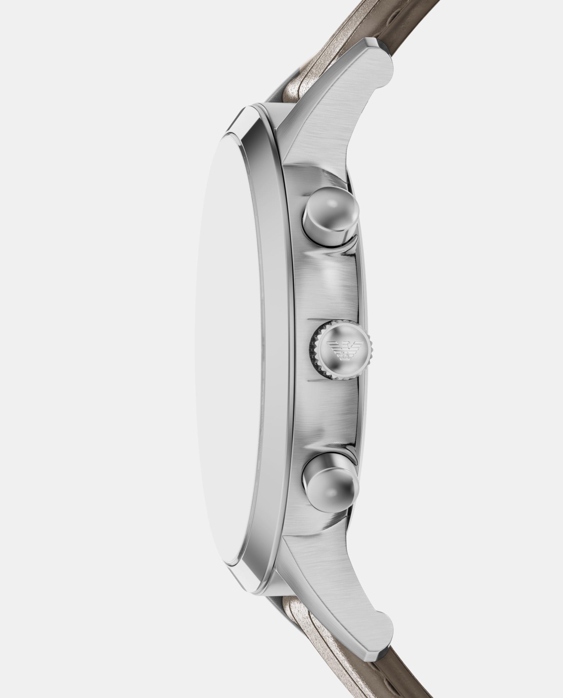 Reloj de hombre archetipo de acero inoxidable con cronógrafo - Emporio Armani - Plateado Plateado-3