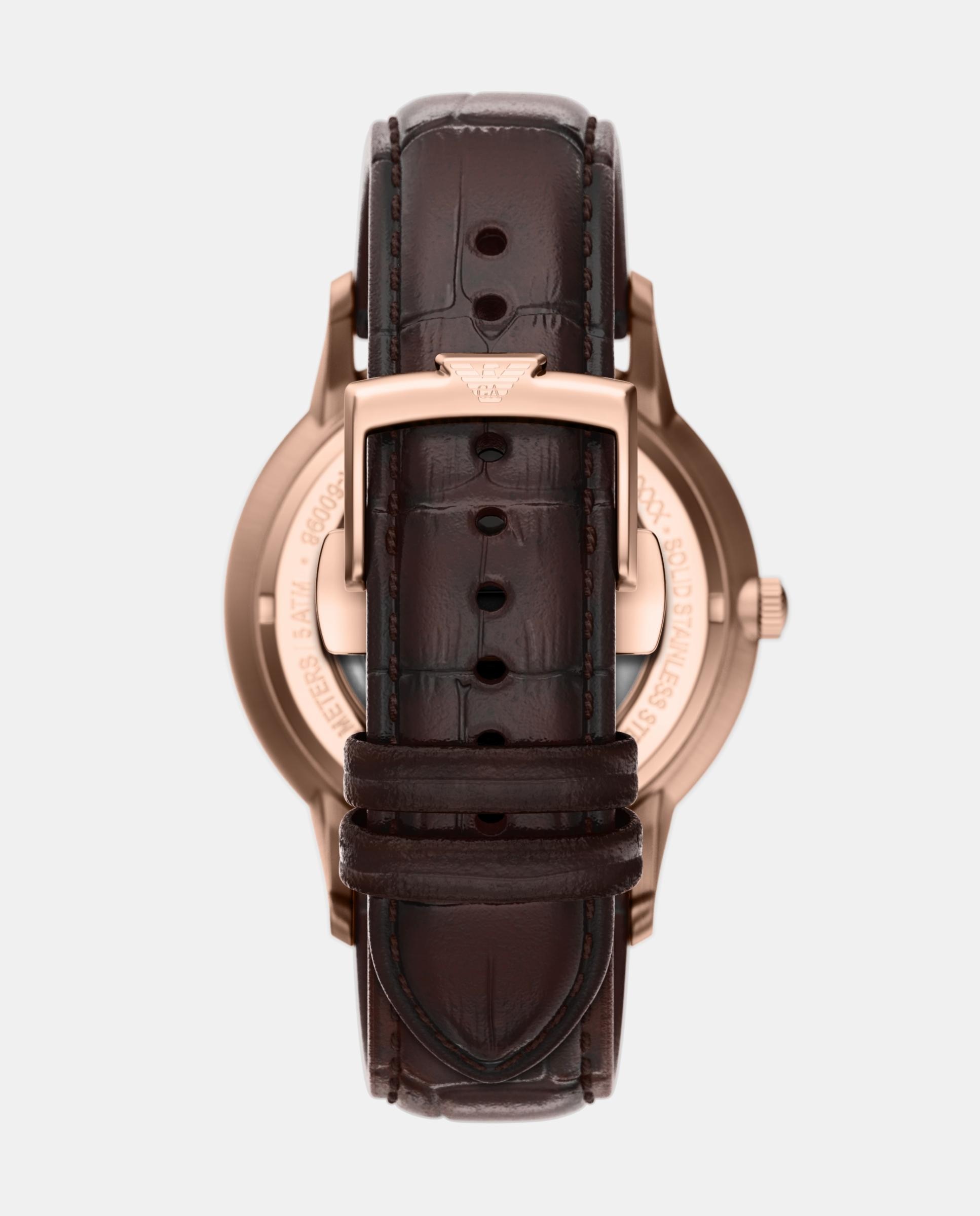 Reloj de hombre ar60098 archetipo automático de piel - Emporio Armani - Rosa Rosa-2