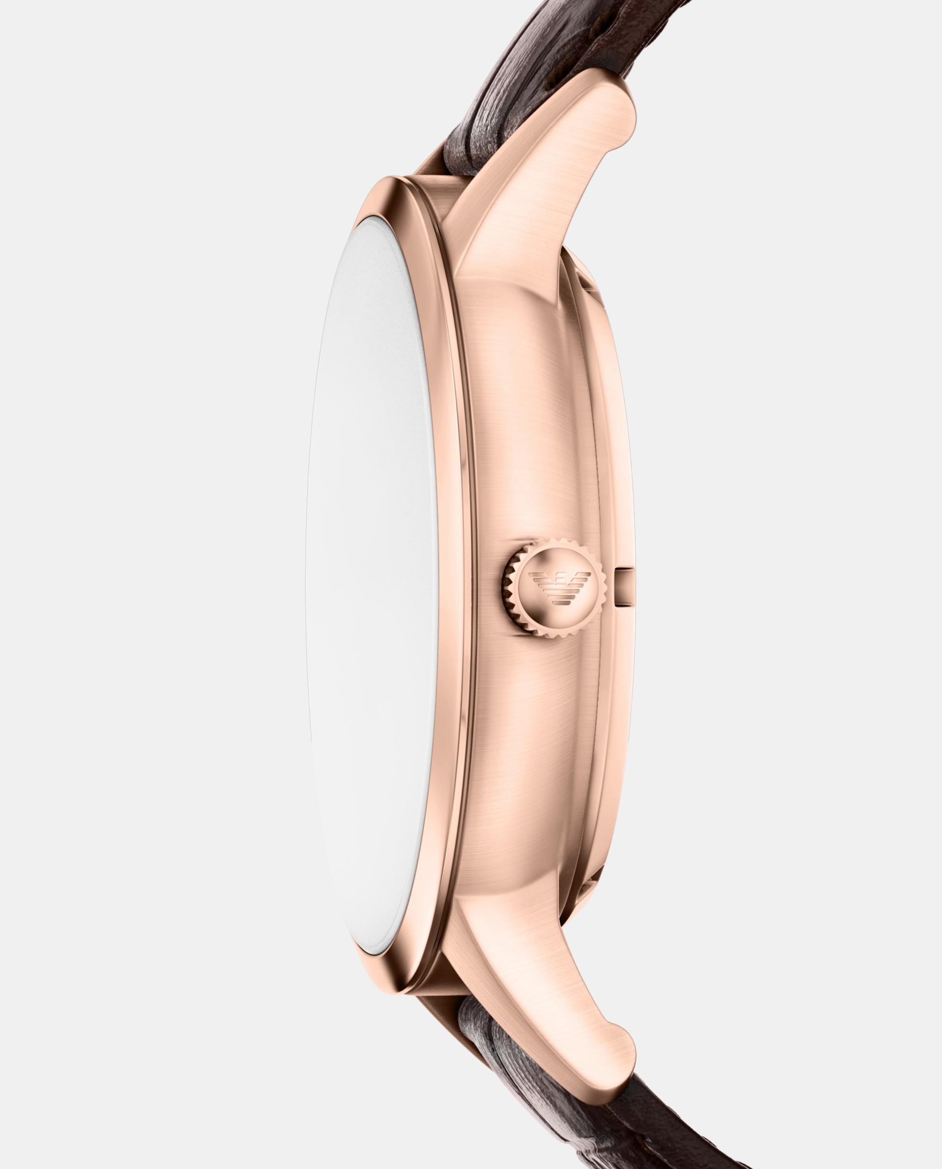 Reloj de hombre ar60098 archetipo automático de piel - Emporio Armani - Rosa Rosa-3