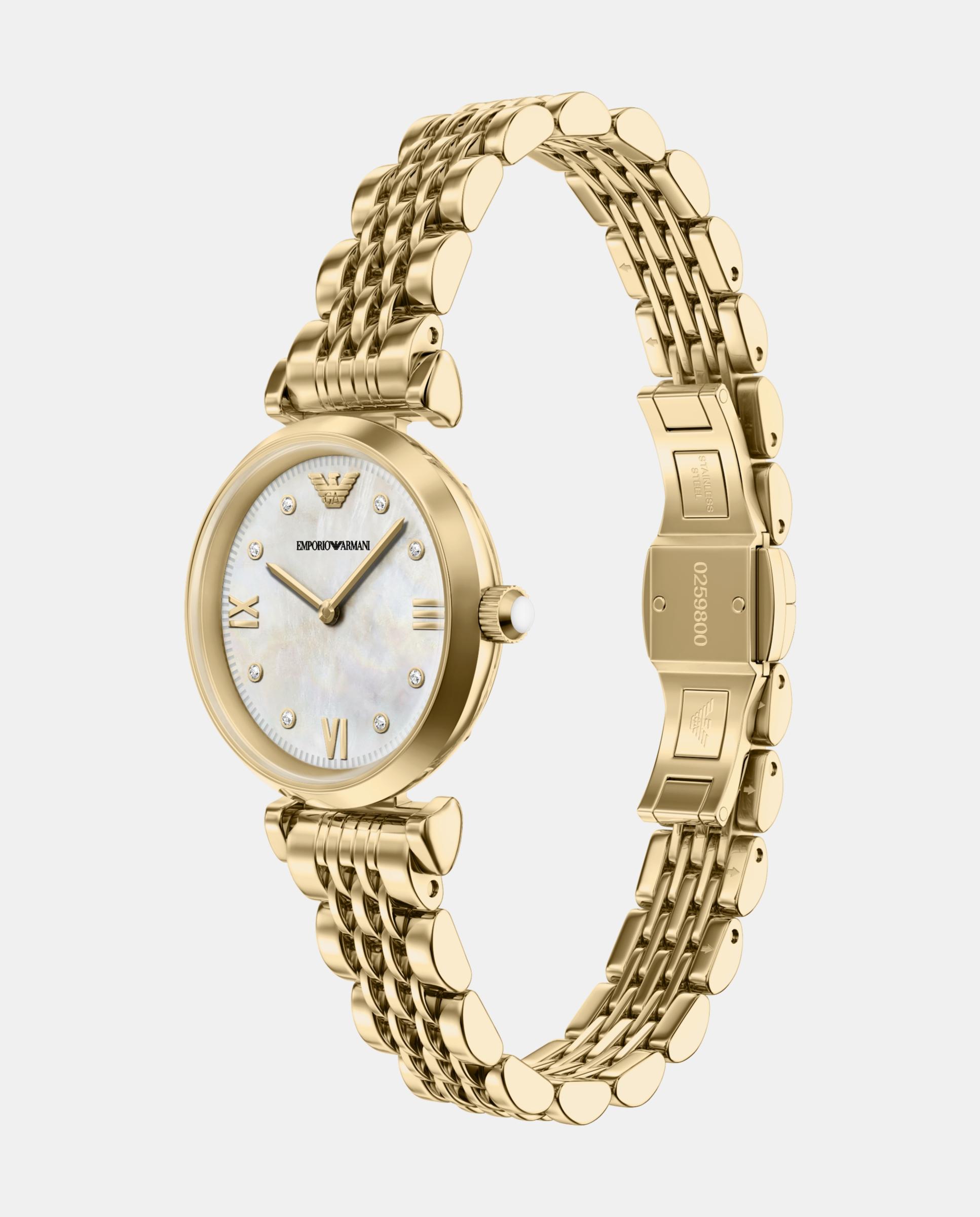 Reloj de mujer ar11806 de acero inoxidable con dos agujas - Emporio Armani - Dorado Dorado-4