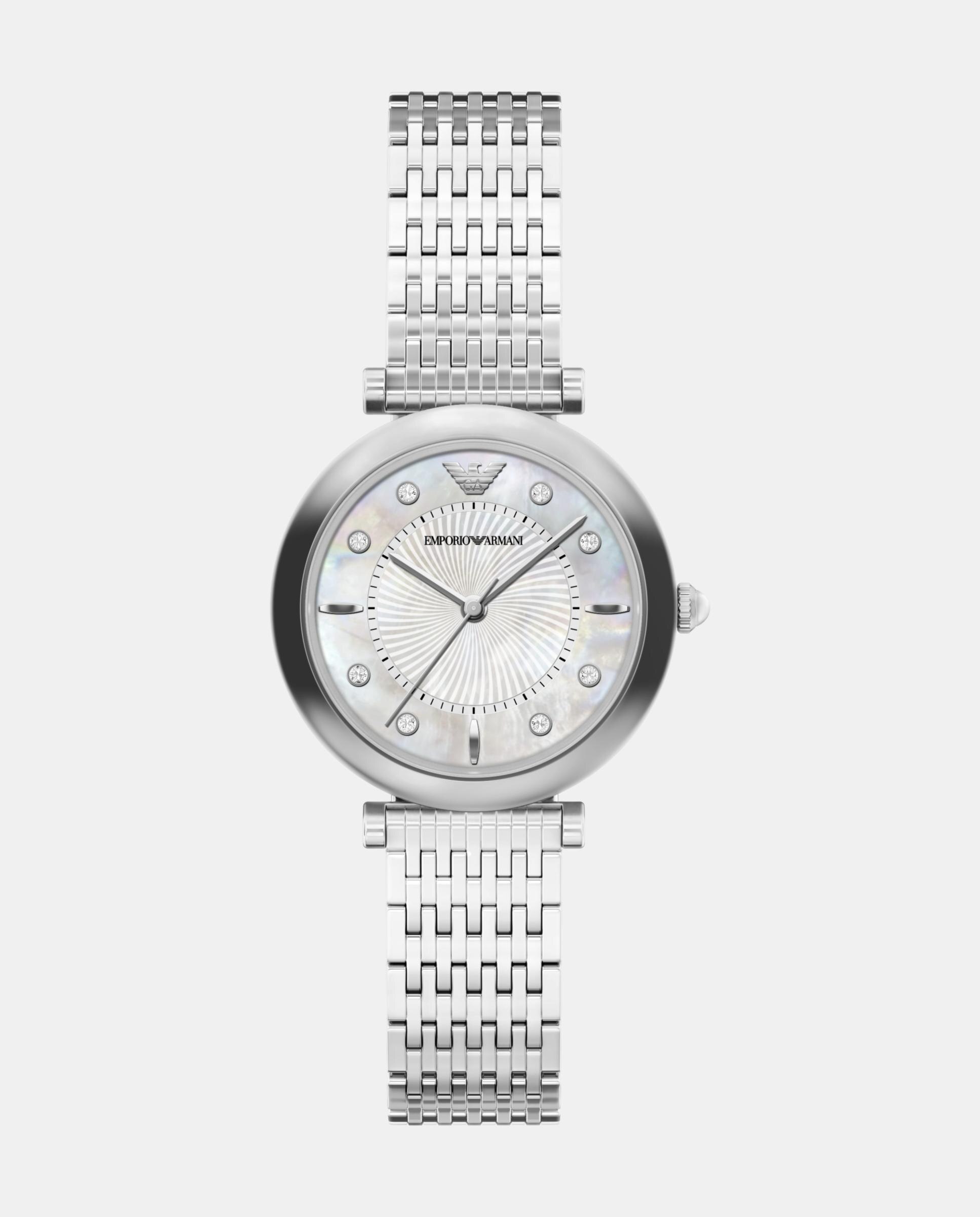 Reloj de mujer ar11807 de acero inoxidable con tres agujas - Emporio Armani - Plateado Plateado-1