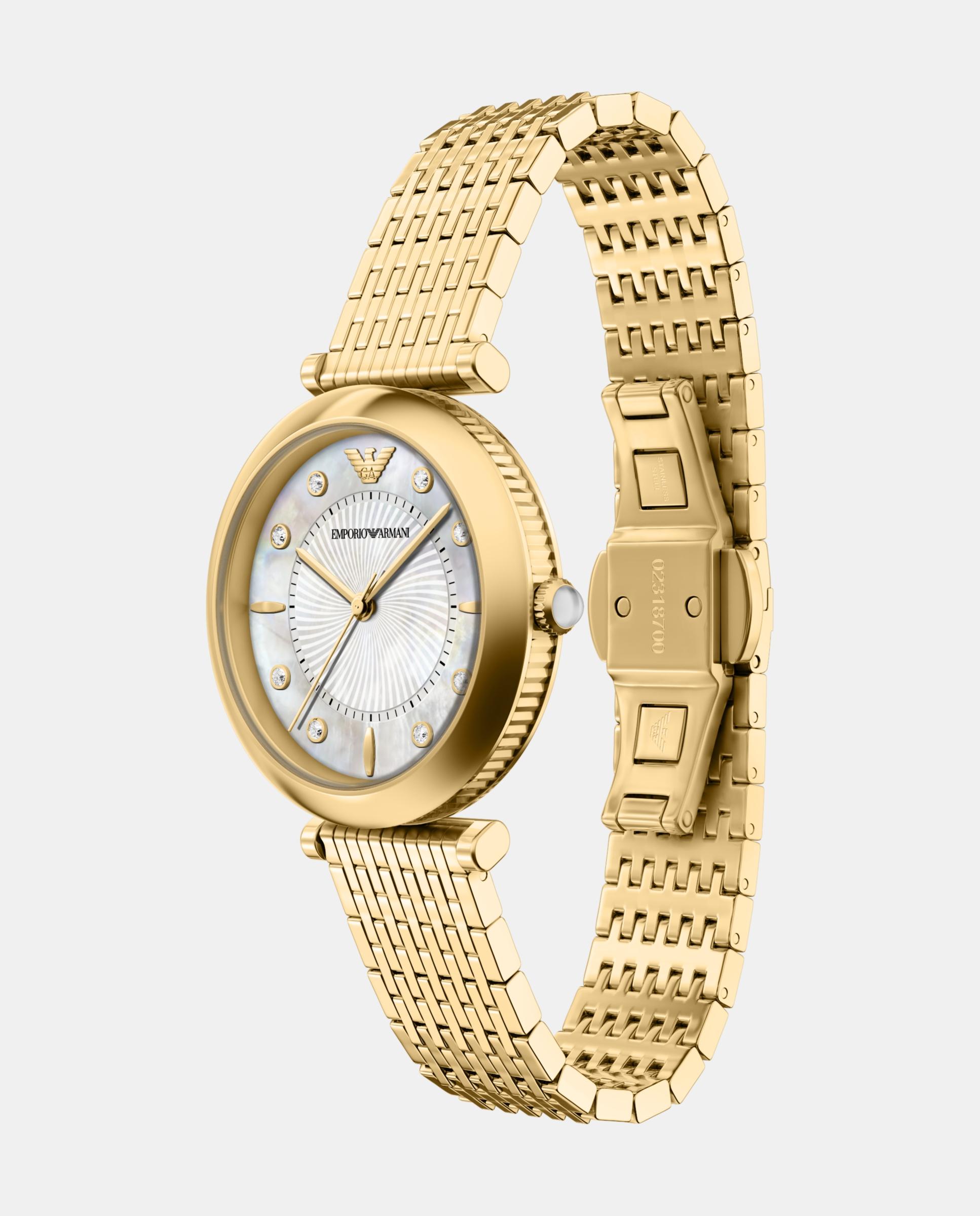 Reloj de mujer ar11809 archelia de acero inoxidable con tres agujas - Emporio Armani - Dorado Dorado-2