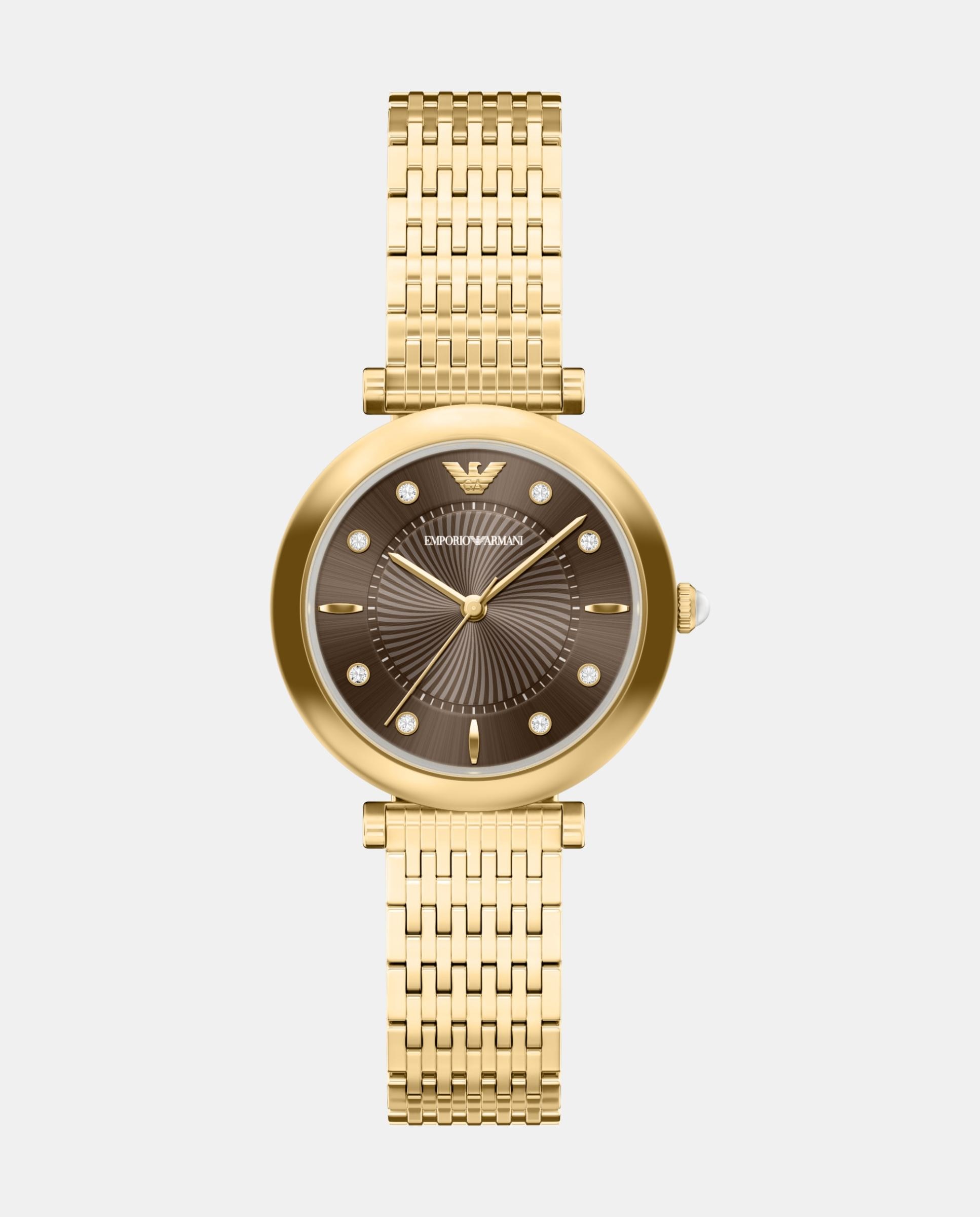 Imagen 0 de Reloj de mujer ar11808 archelia de acero inoxidable con tres agujas Dorado