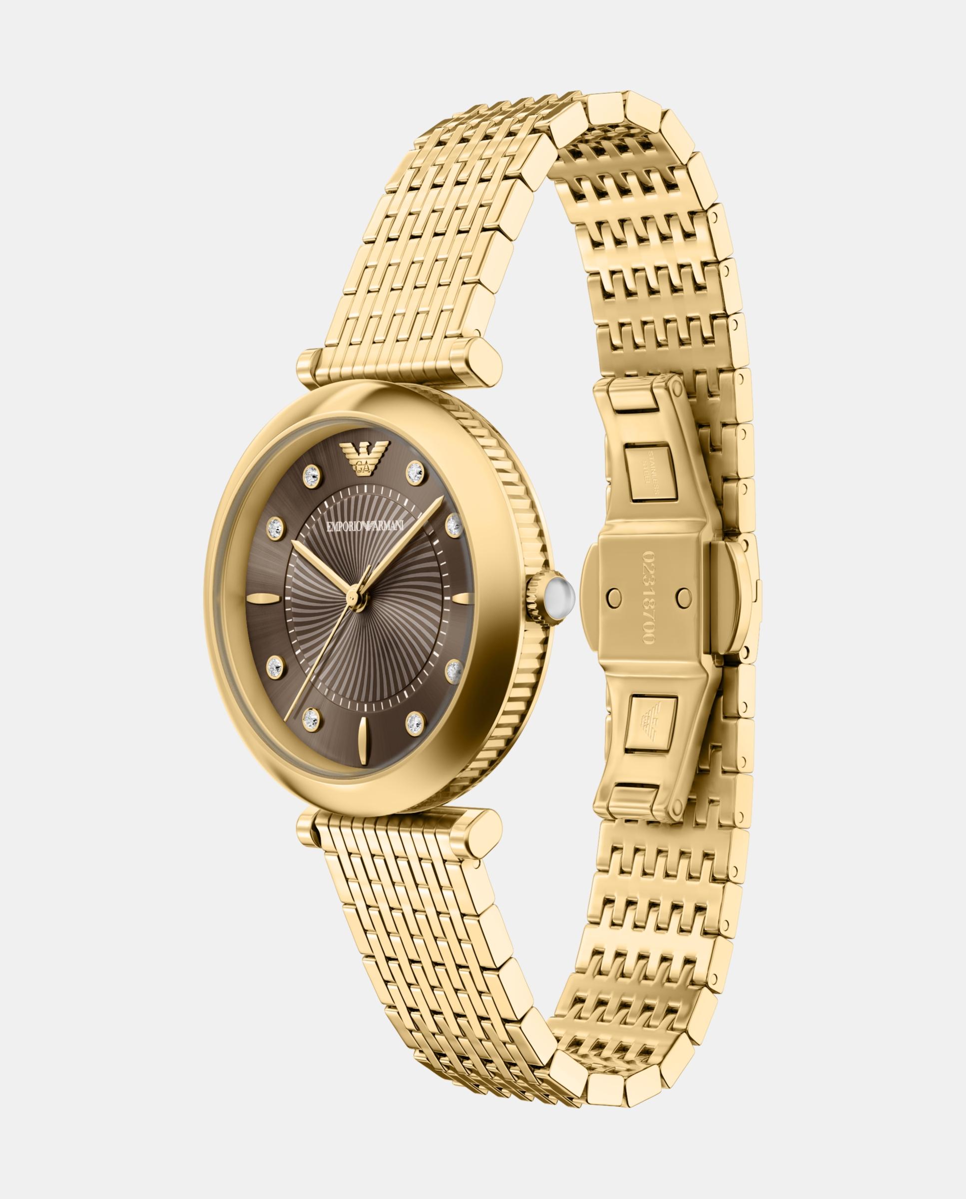 Reloj de mujer ar11808 archelia de acero inoxidable con tres agujas - Emporio Armani - Dorado Dorado-4