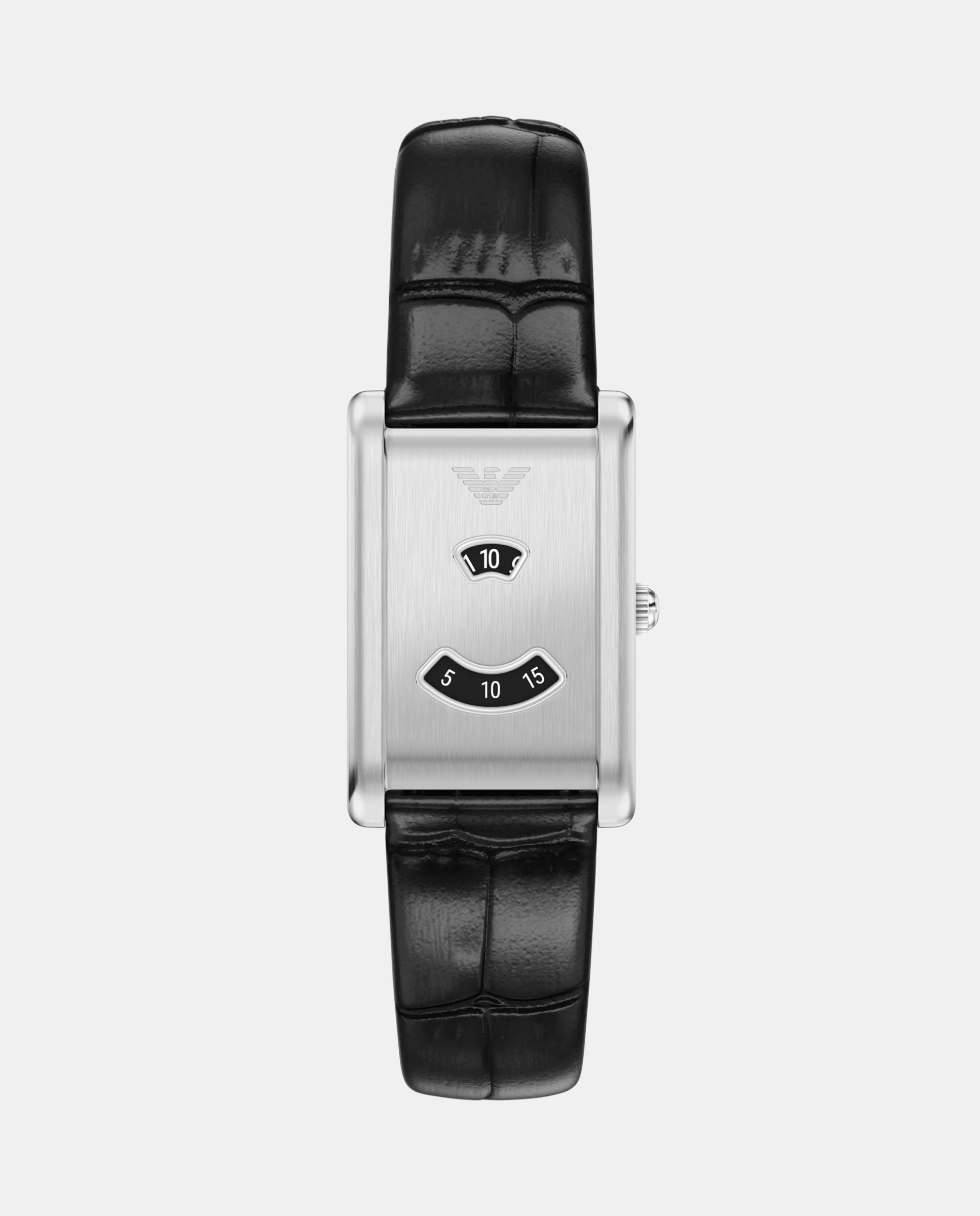 Reloj de hombre ar11816 confeccionado en piel con dos agujas - Emporio Armani - Plateado Plateado-1