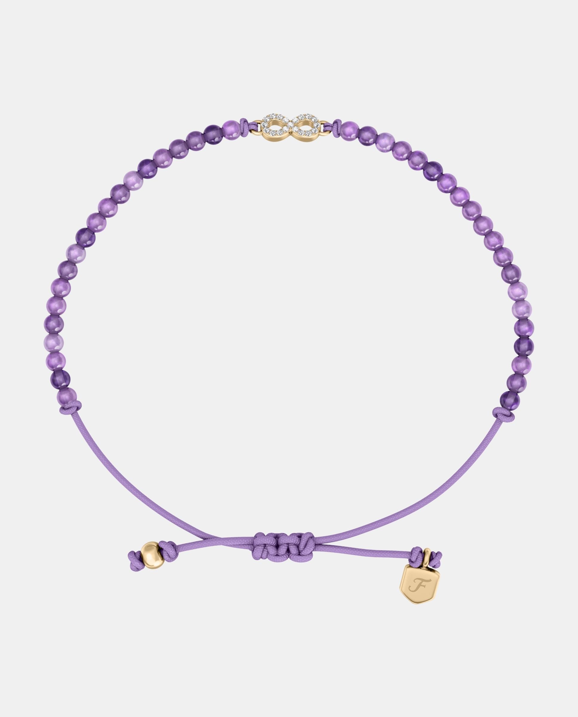 Imagen 0 de Pulsera de mujer ja7324710 sutton mini moments con infinito y cuentas moradas Dorado