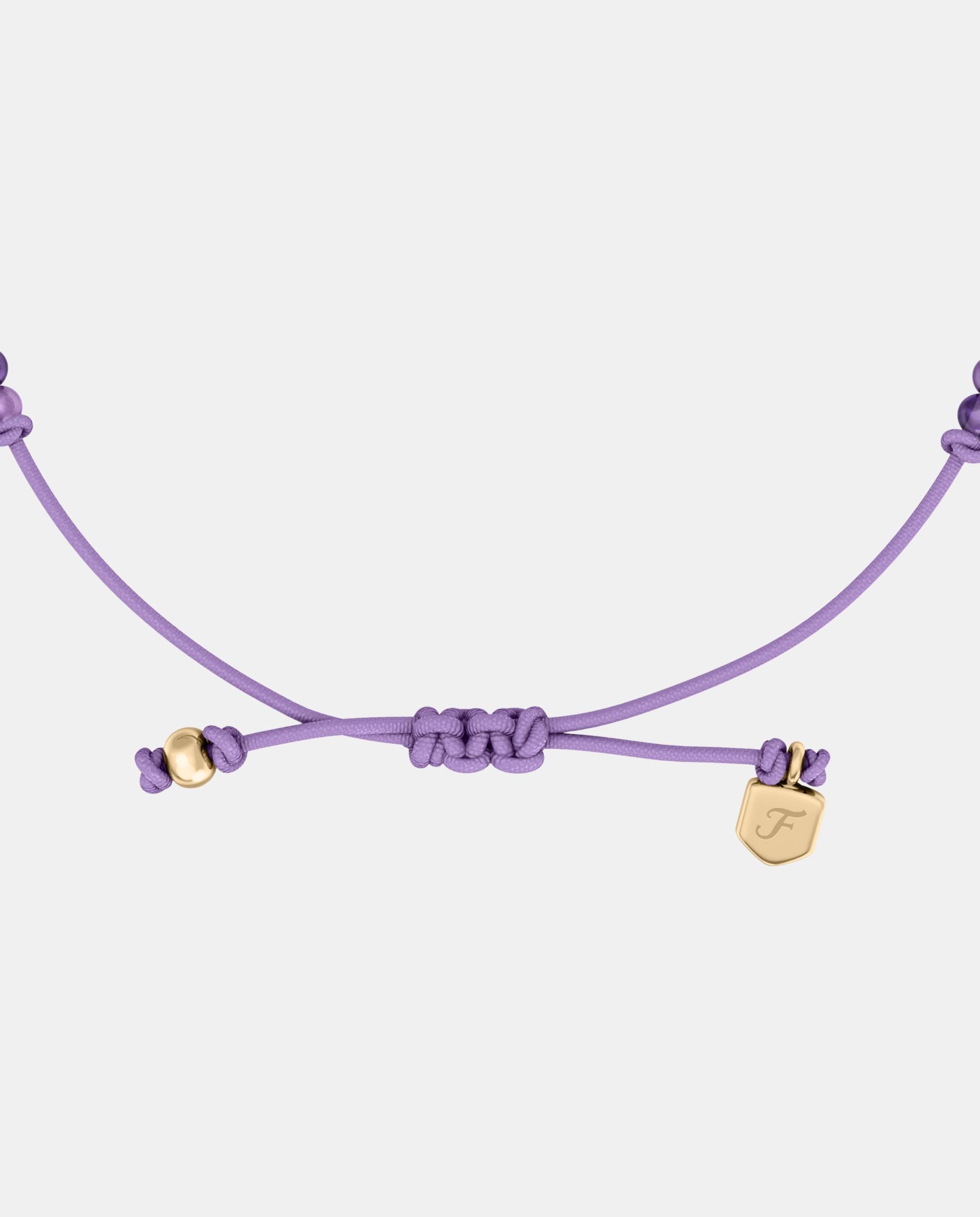 Pulsera de mujer ja7324710 sutton mini moments con infinito y cuentas moradas - Fossil - Dorado Dorado-3