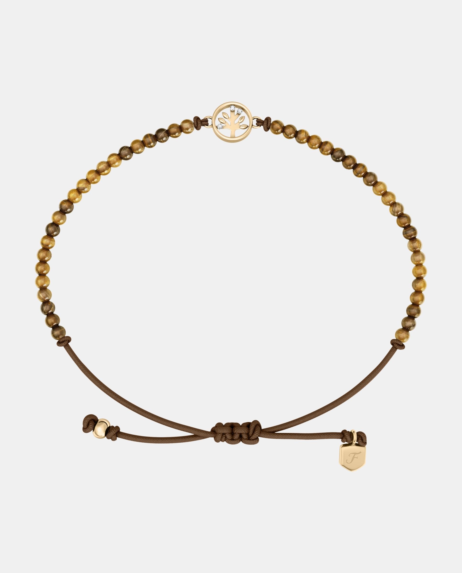 Imagen 0 de Pulsera de mujer ja7326710 sutton mini moments con árbol de la vida y cuentas marrones Dorado