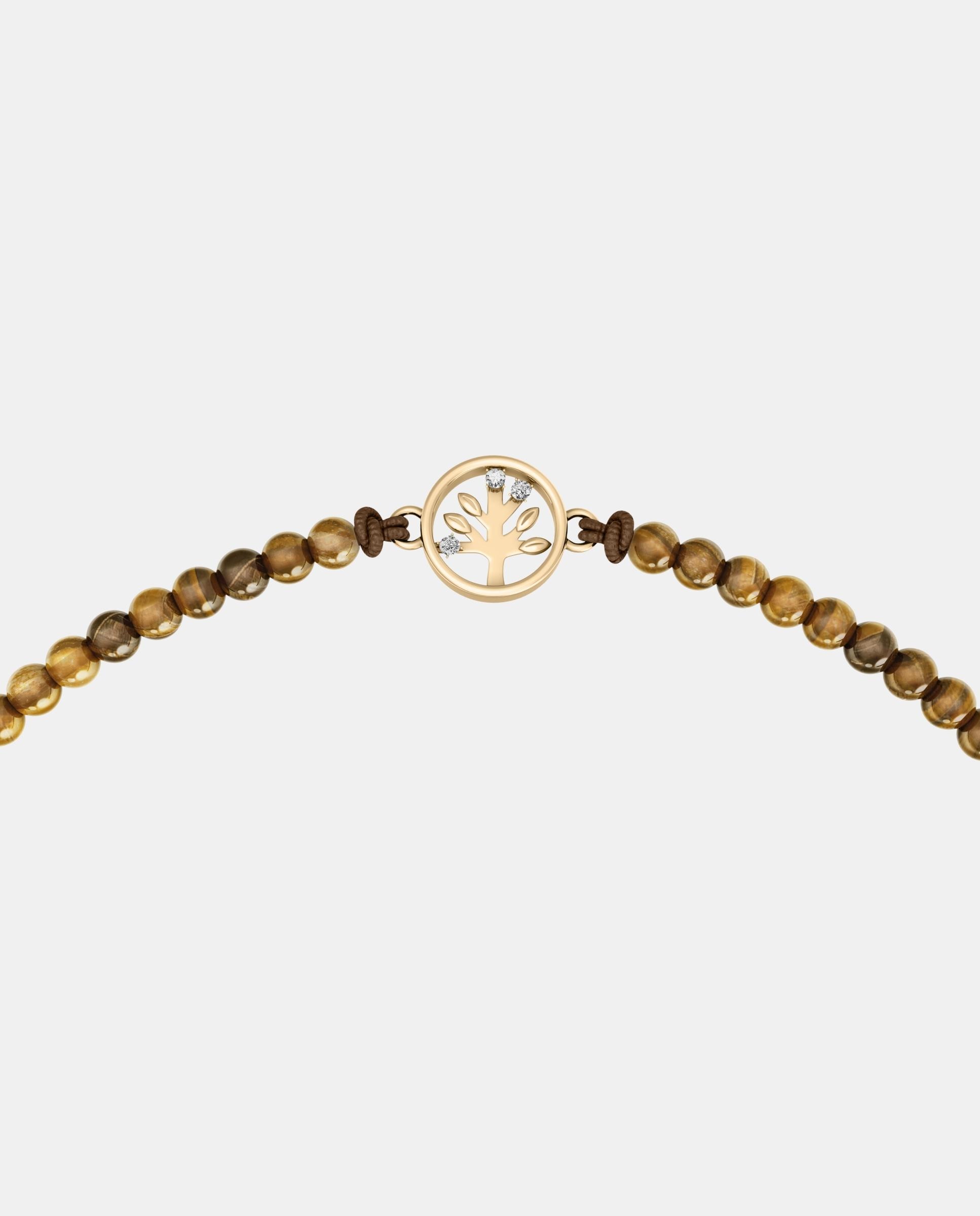 Pulsera de mujer ja7326710 sutton mini moments con árbol de la vida y cuentas marrones - Fossil - Dorado Dorado-2