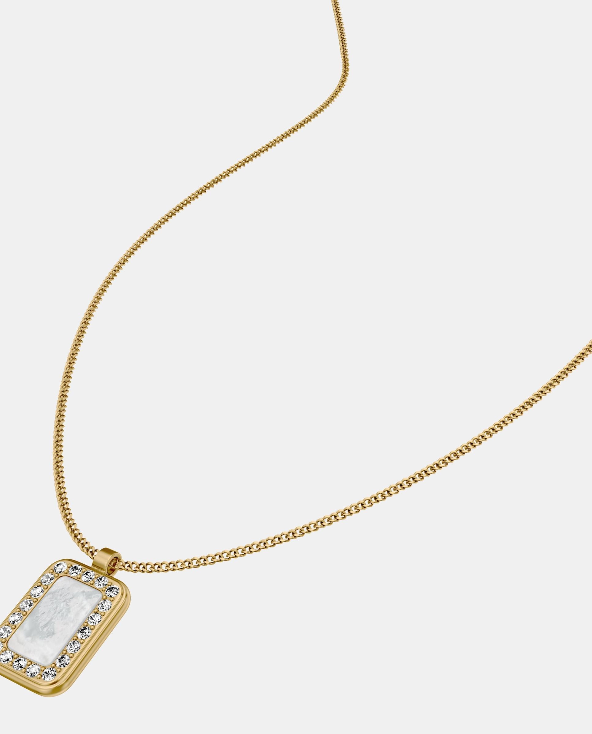 Collar de mujer jf04996710 raquel glitz con colgante giratorio de nácar - Fossil - Dorado Dorado-2