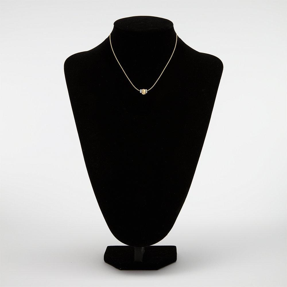 Collar de mujer de estaciones harlow en acero inoxidable con rondelles y perlas acrílicas - Fossil - Plateado Plateado-4