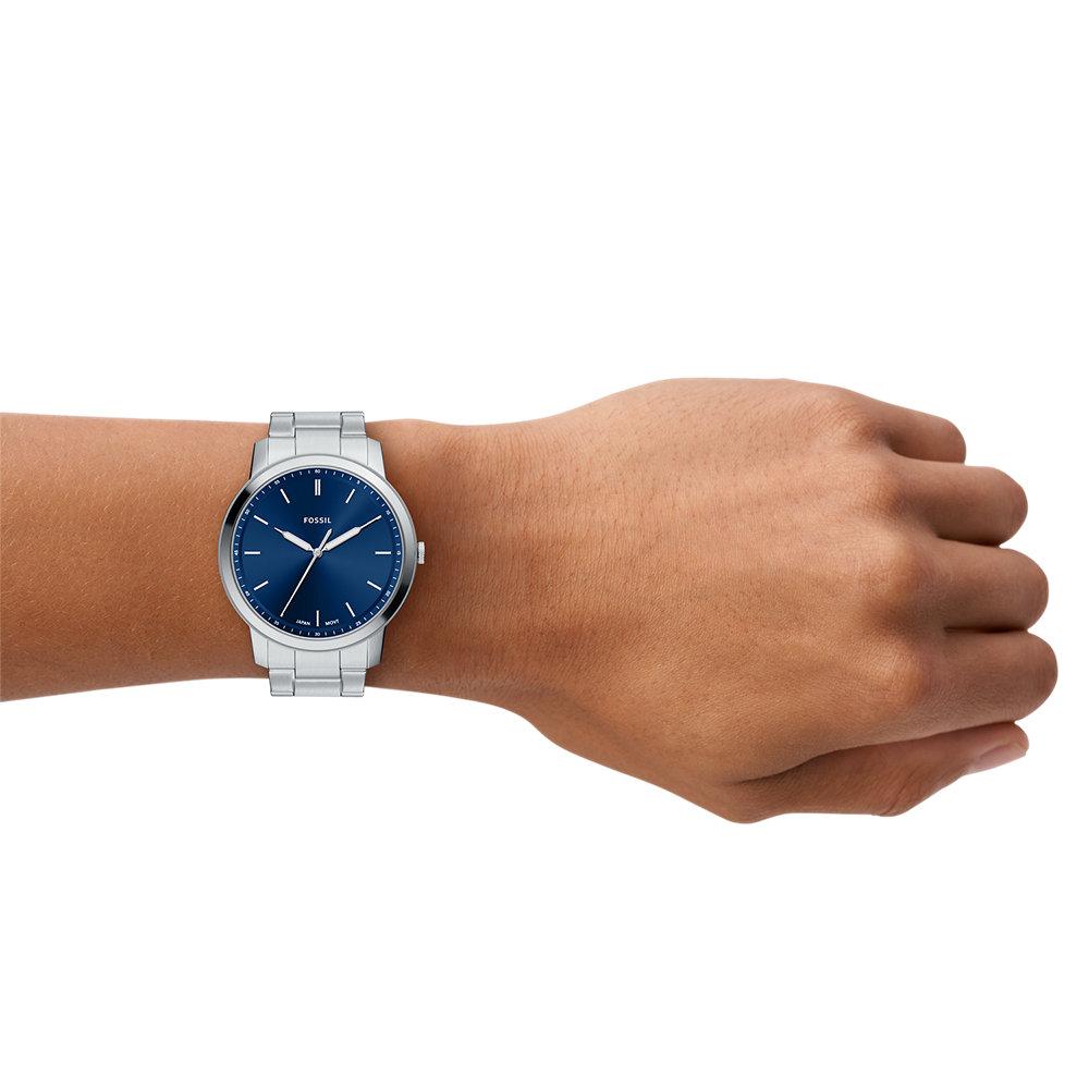 Reloj de hombre everett chronograph de acero inoxidable - Fossil - Plateado Plateado-6
