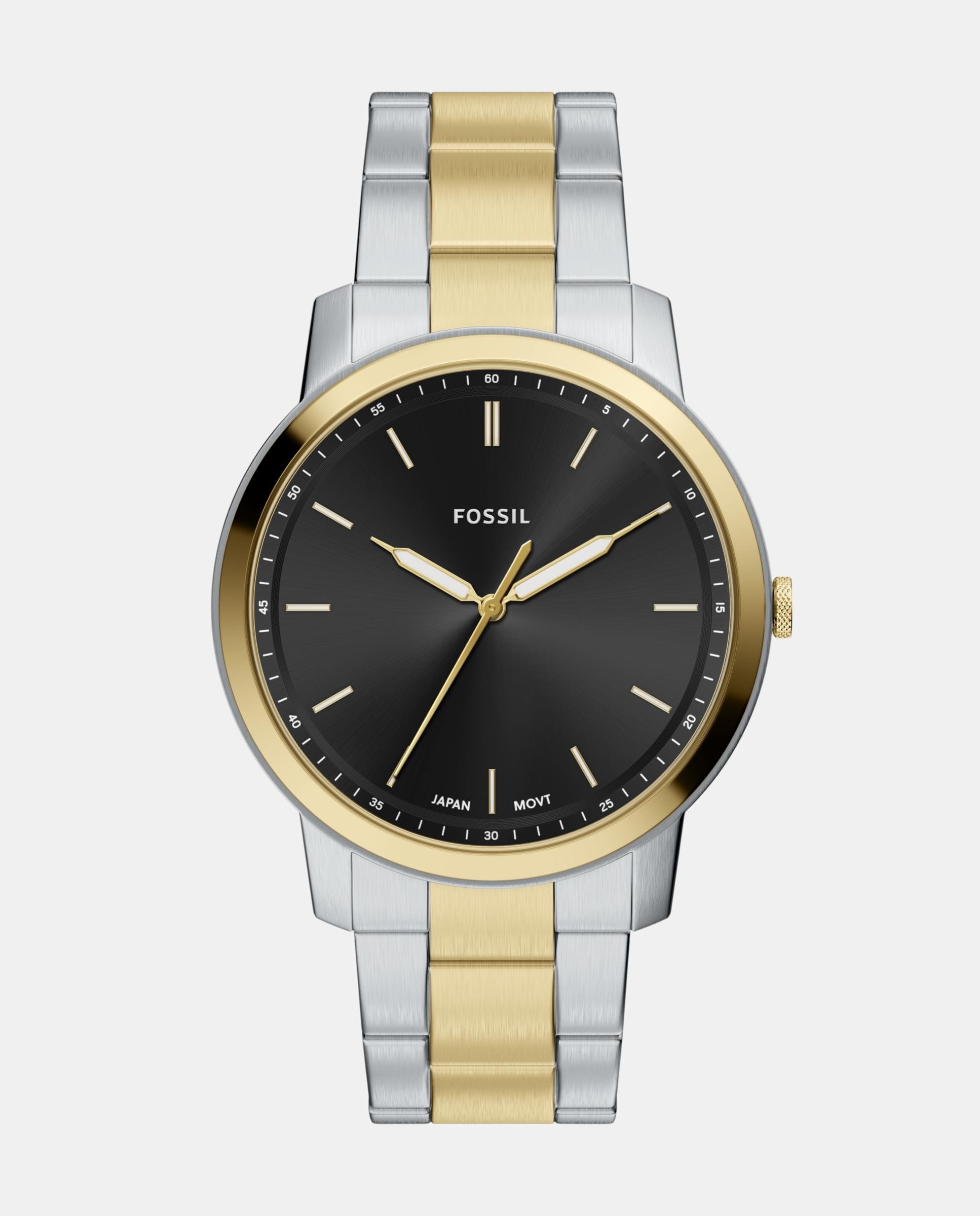 Imagen 0 de Reloj de hombre minimalist de acero inoxidable con tres agujas Plateado