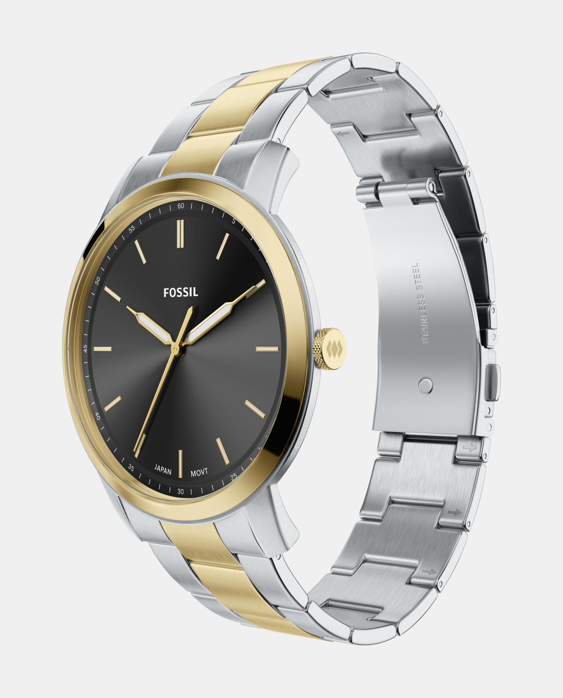 Reloj de hombre fs6189 minimalist de acero inoxidable con tres agujas - Fossil - Plateado Plateado-4