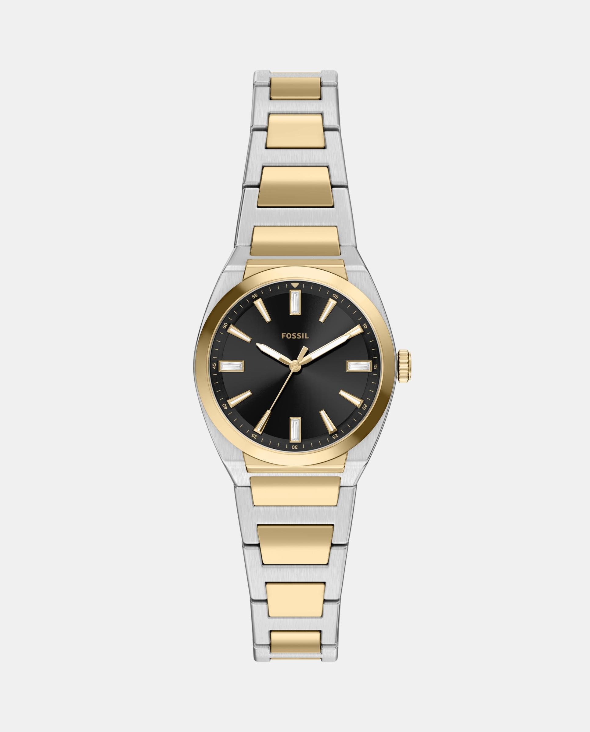Reloj de mujer es5495 everett de acero inoxidable con tres agujas - Fossil - Dorado Dorado-1